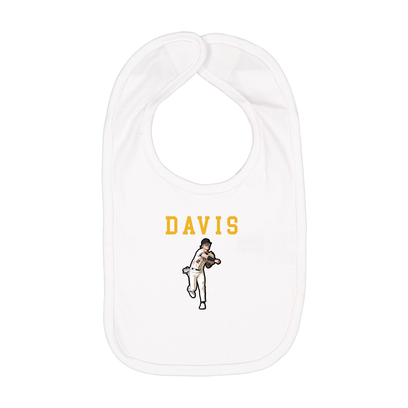 Infant Bib — Shirsey in White