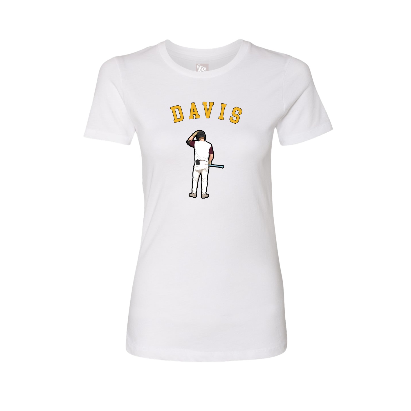Fitted Women's Tee — Shirsey Arch in White