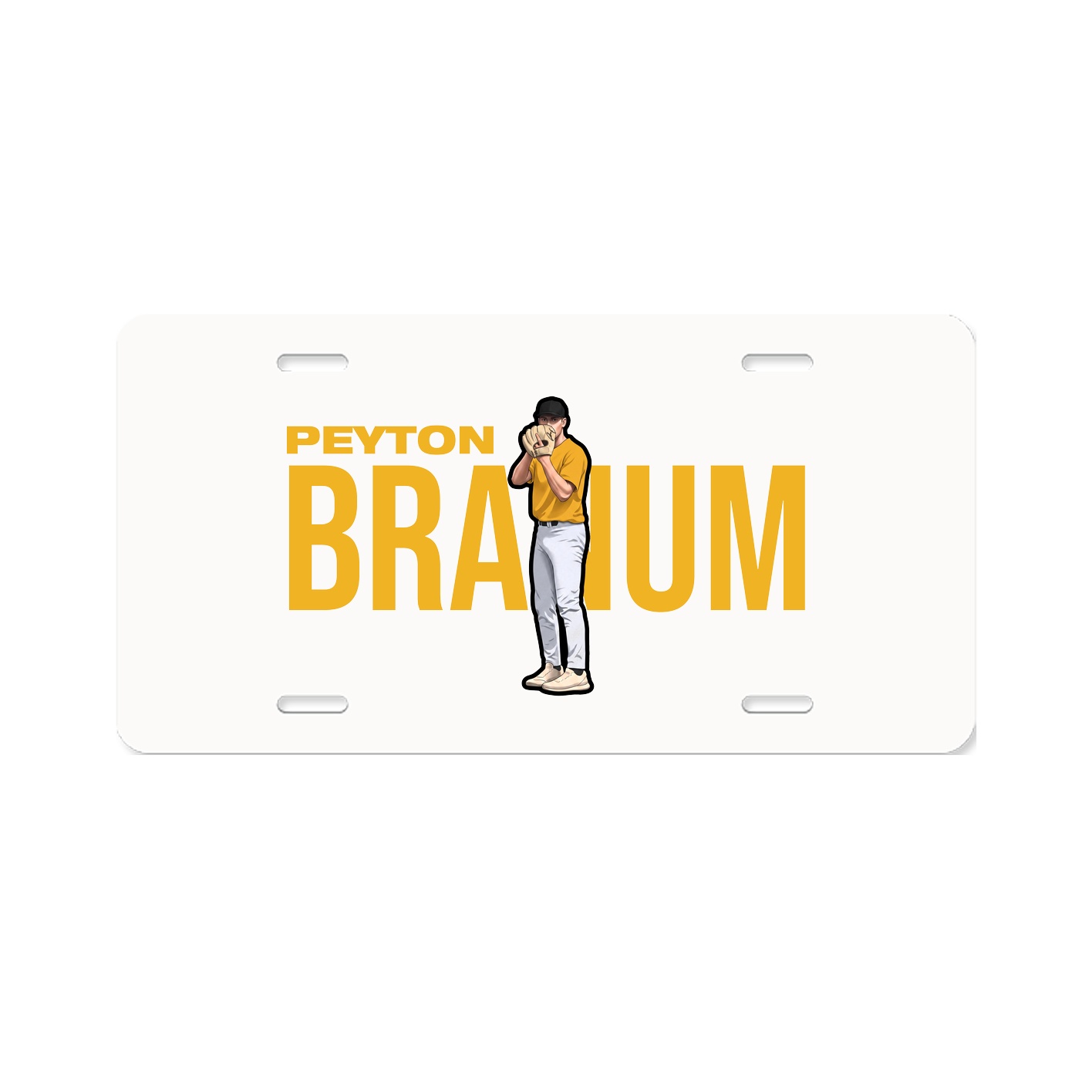 License Plate — Player Name in Classic