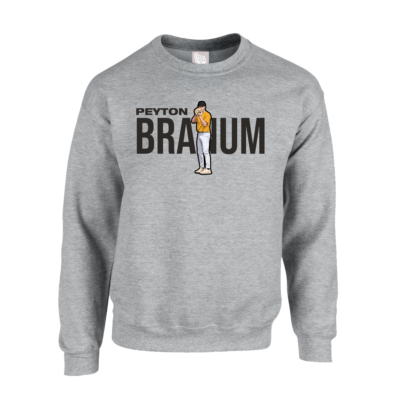 Fleece Crew — Player Name in Grey