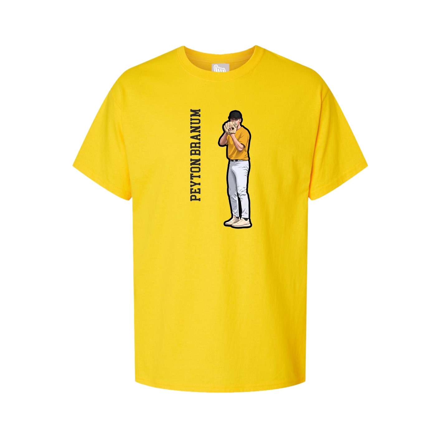 Tee — Name Vertical in Gold