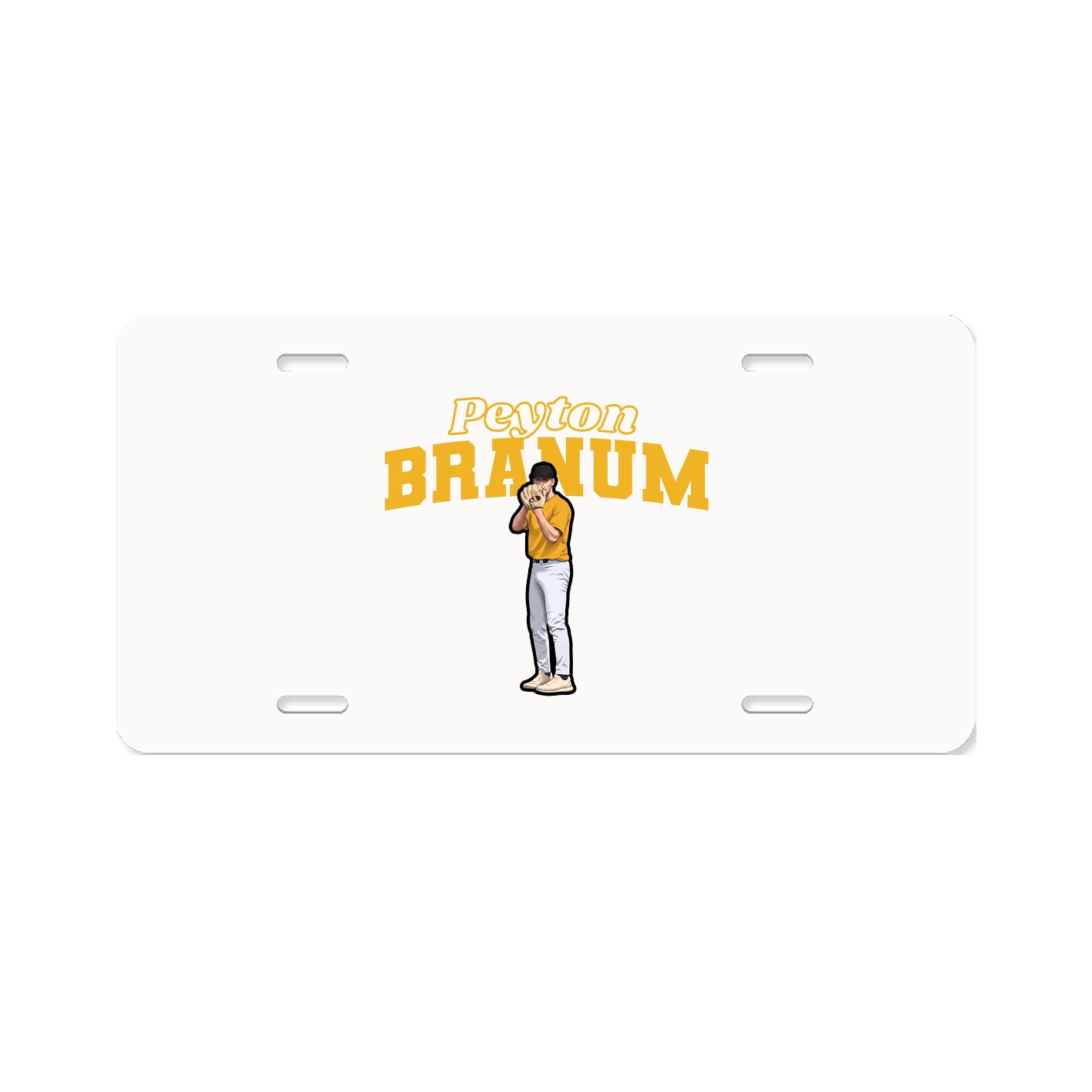 License Plate — Name Arch in Classic