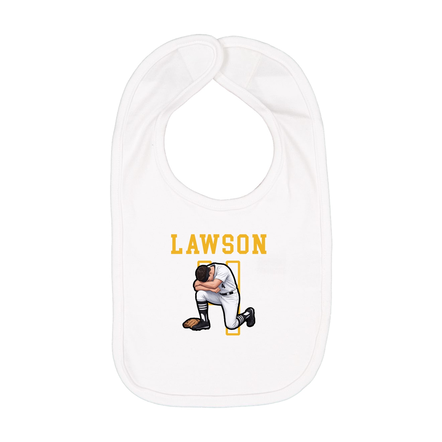 Infant Bib — Shirsey in White