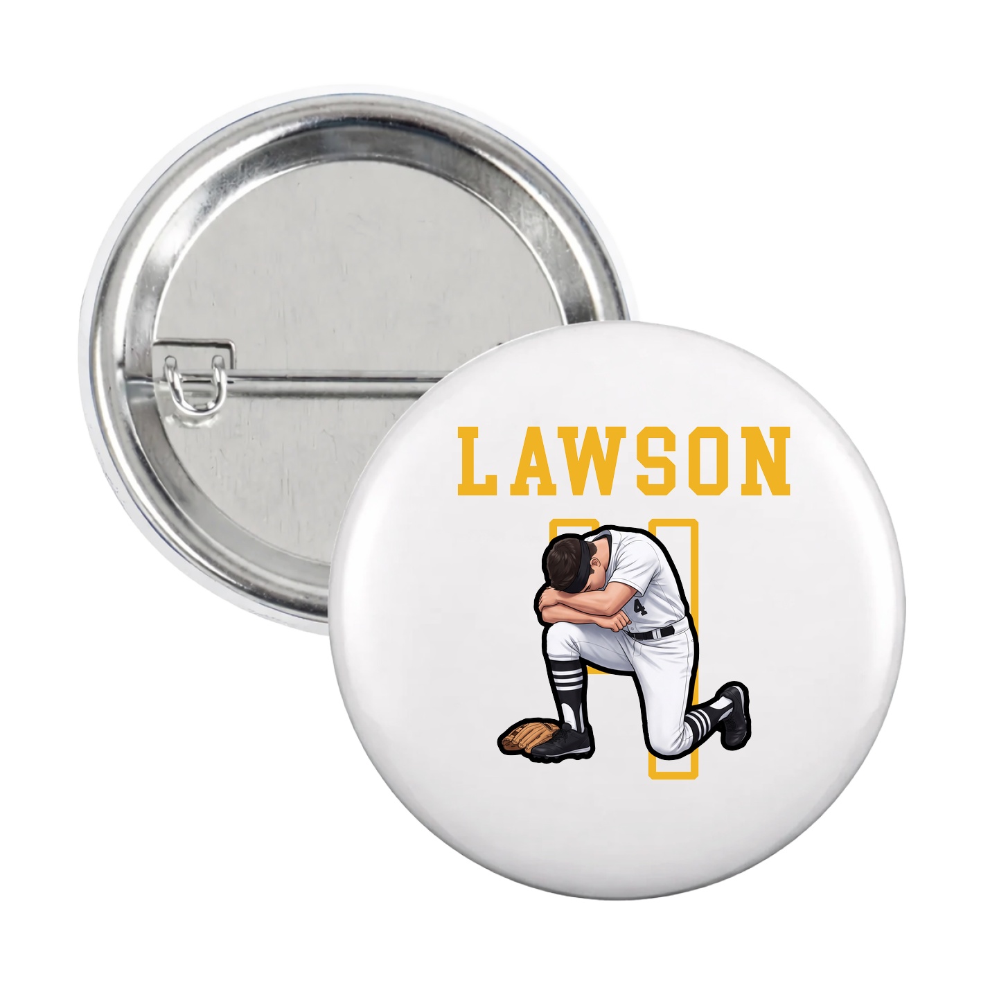 Game Day Button — Shirsey in White