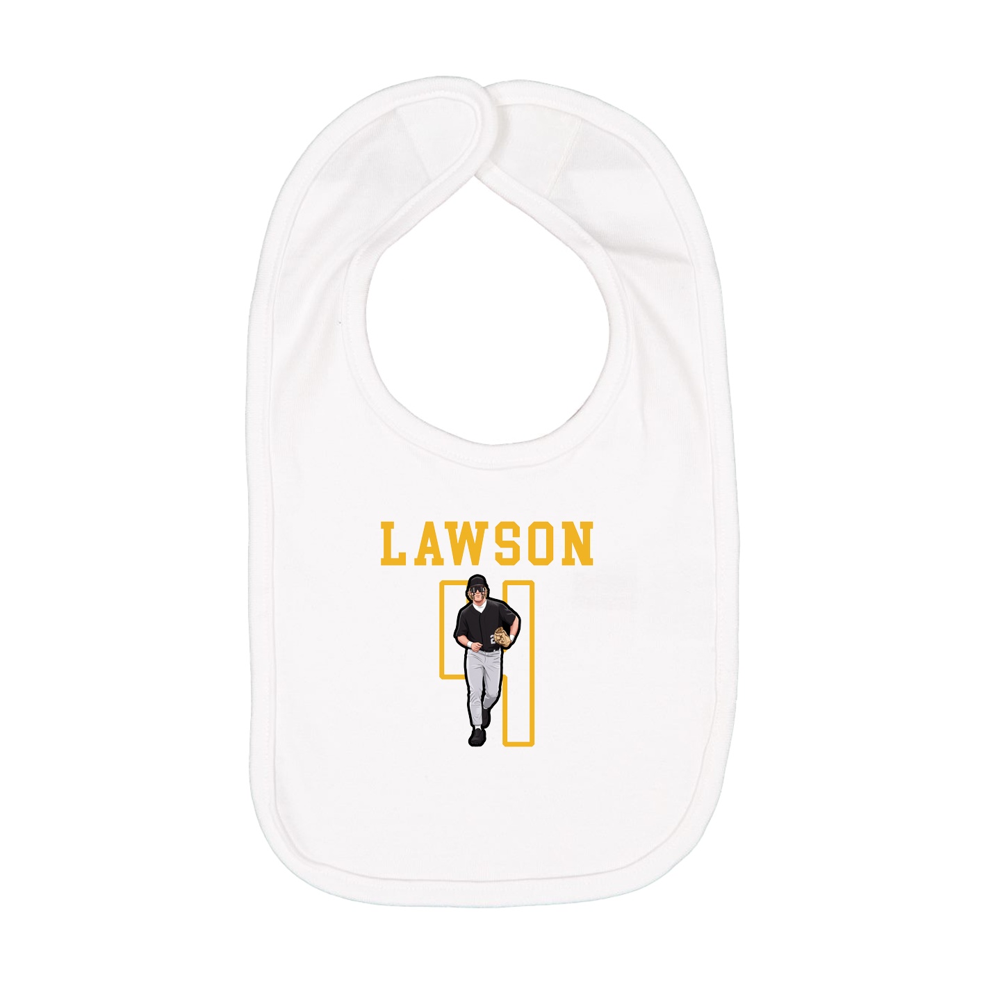 Infant Bib — Shirsey in White