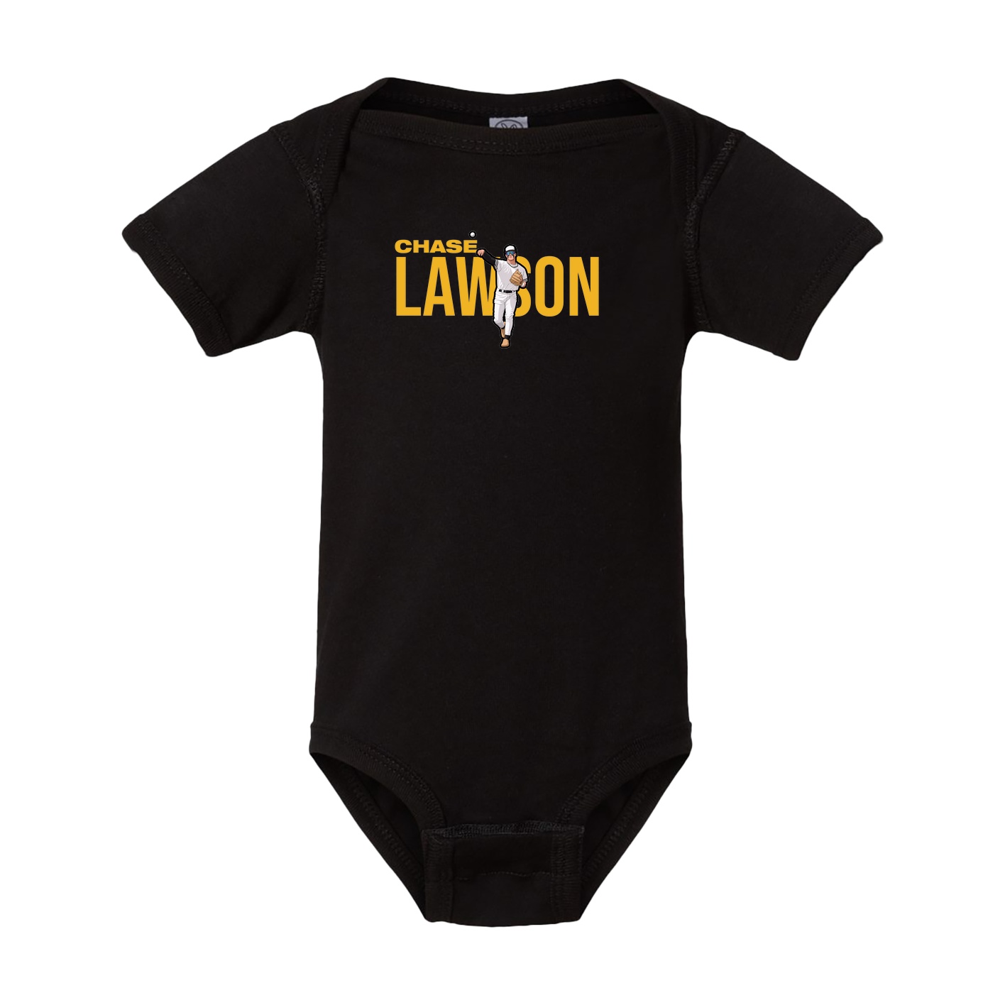 Baby Onesie — Player Name in Black