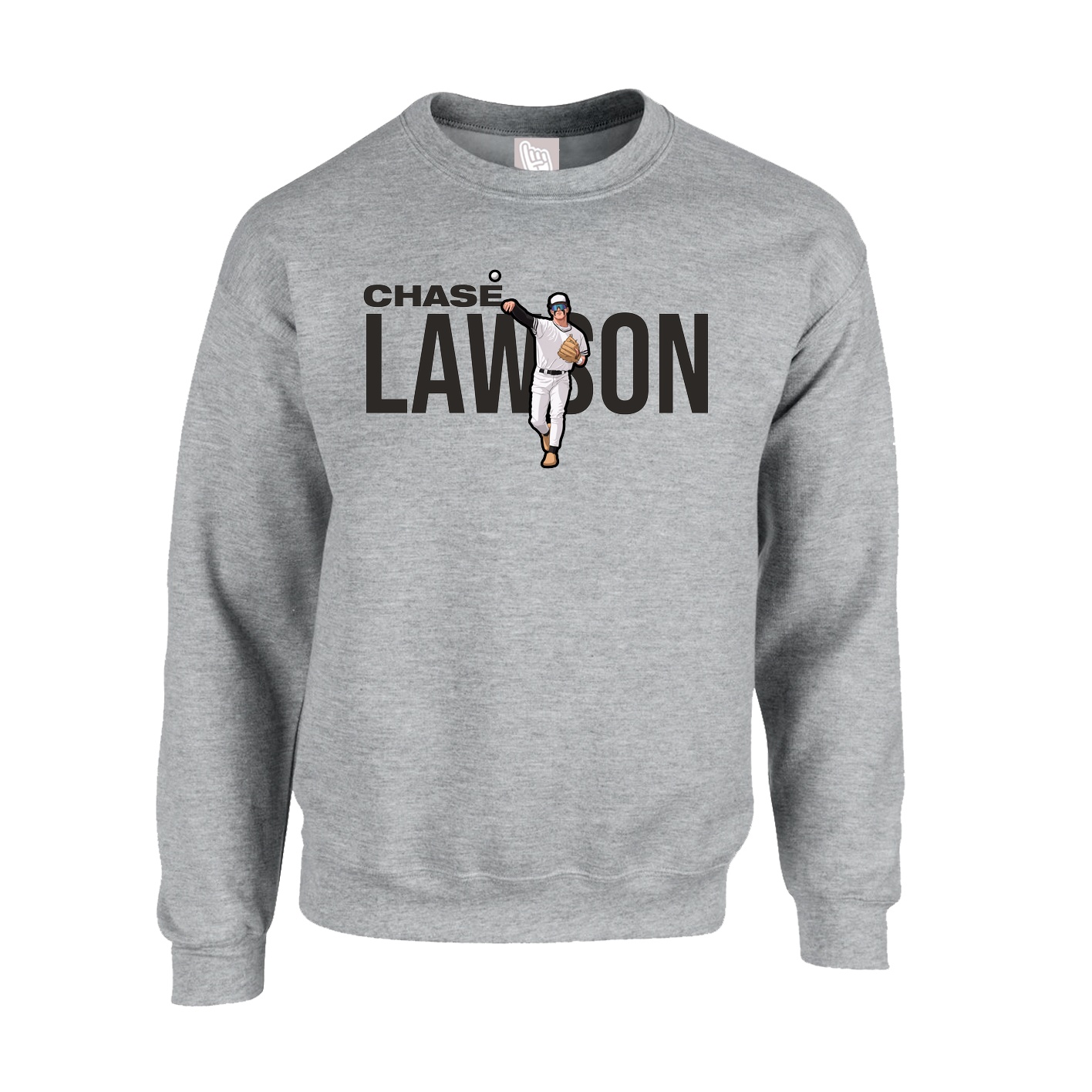 Fleece Crew — Player Name in Grey