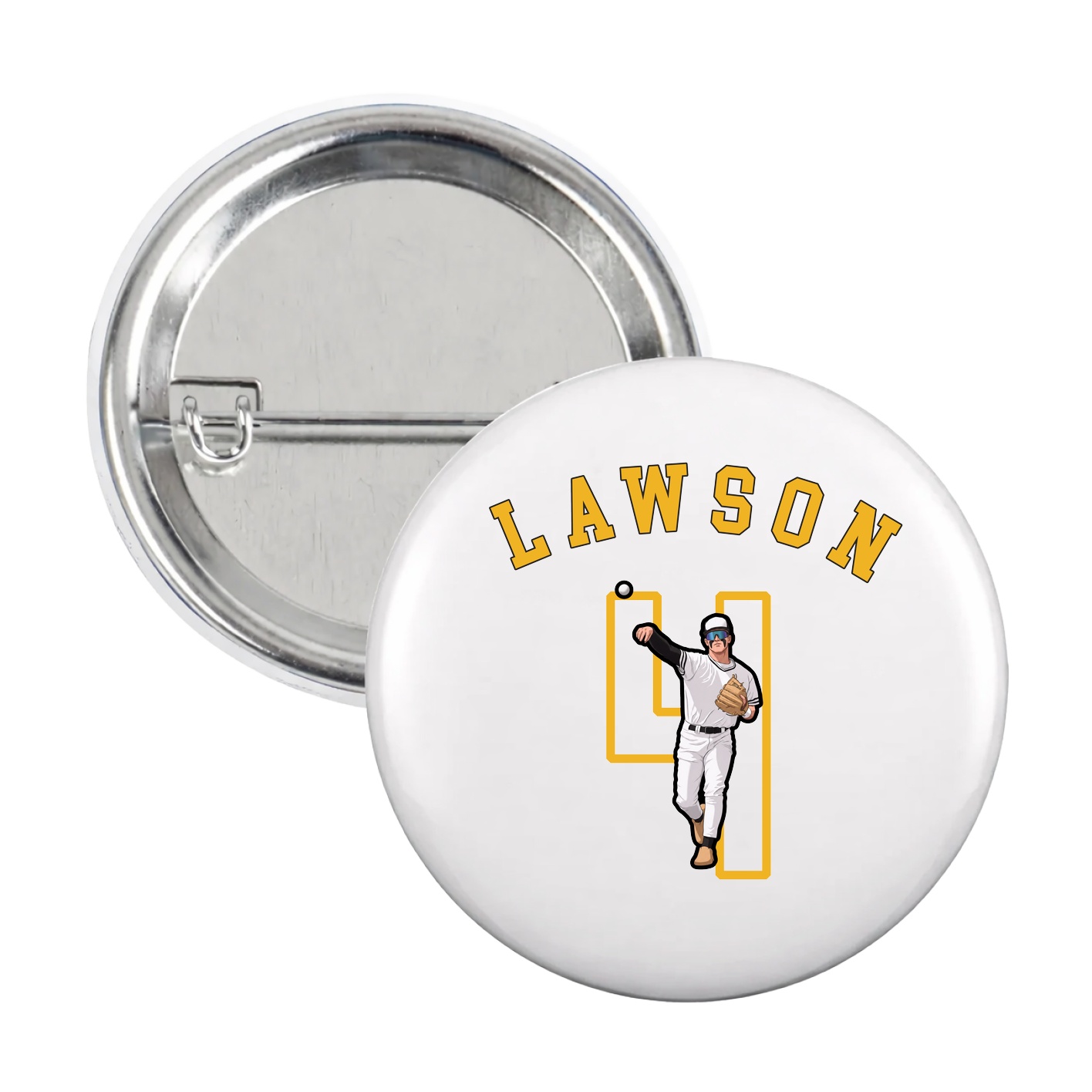 Game Day Button — Shirsey Arch in White