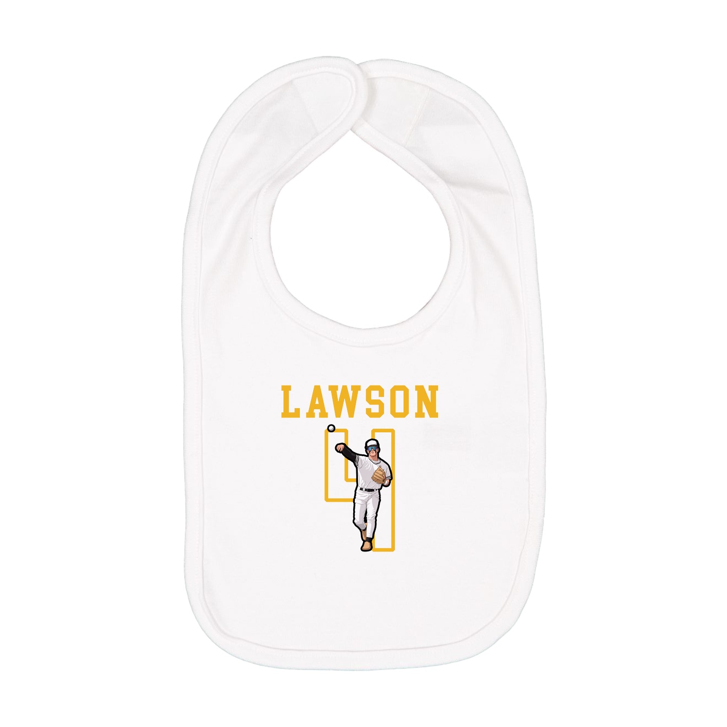 Infant Bib — Shirsey in White
