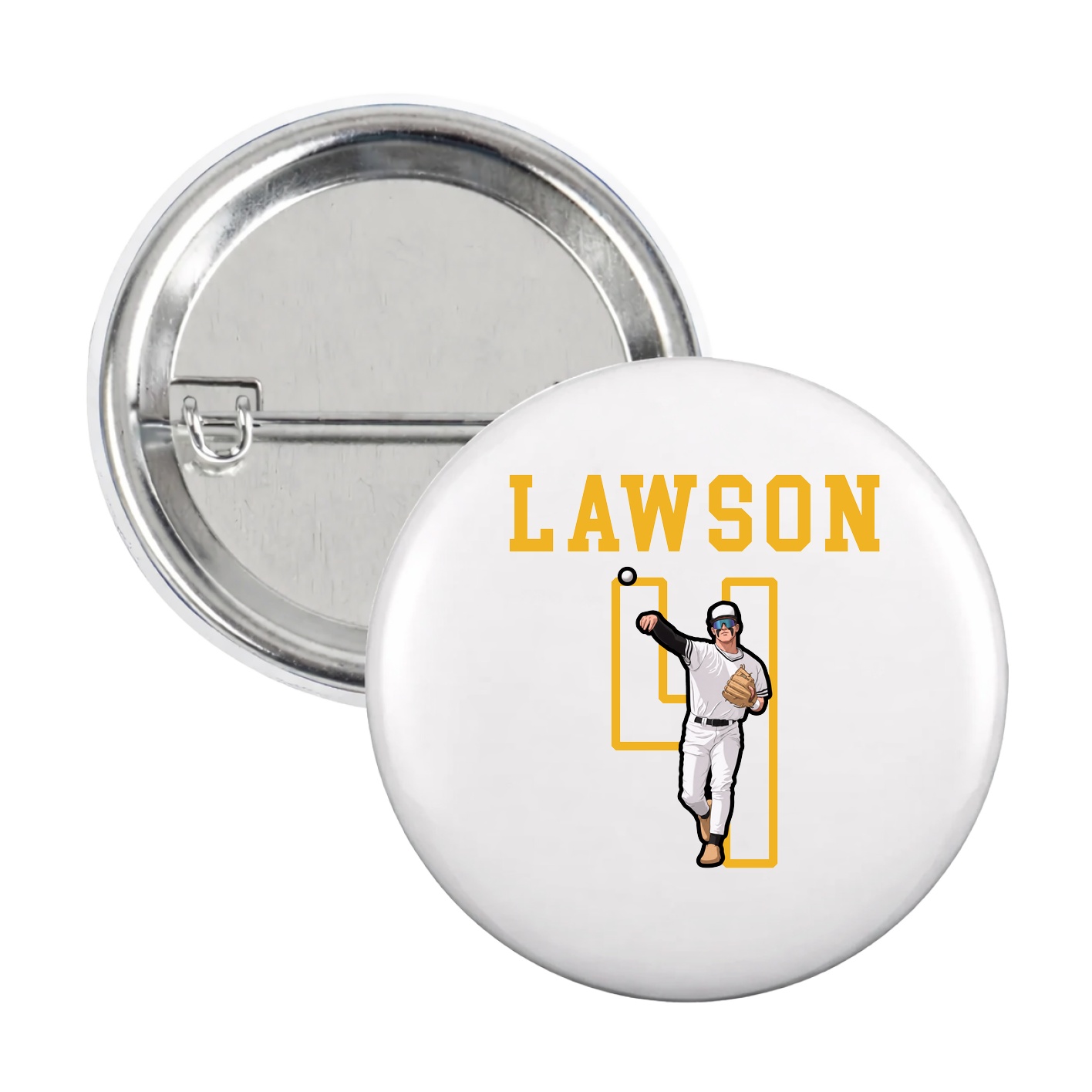Game Day Button — Shirsey in White
