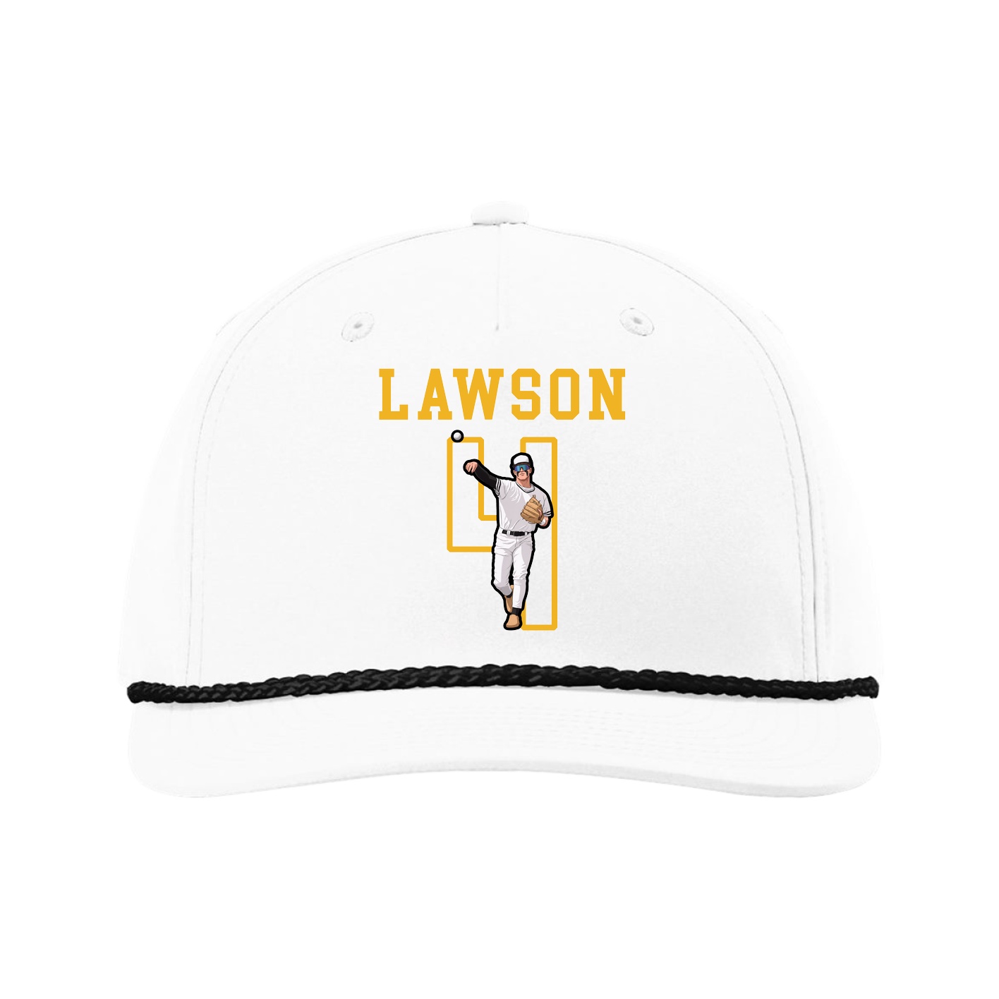 Five-Panel Classic Rope Cap — Shirsey in White