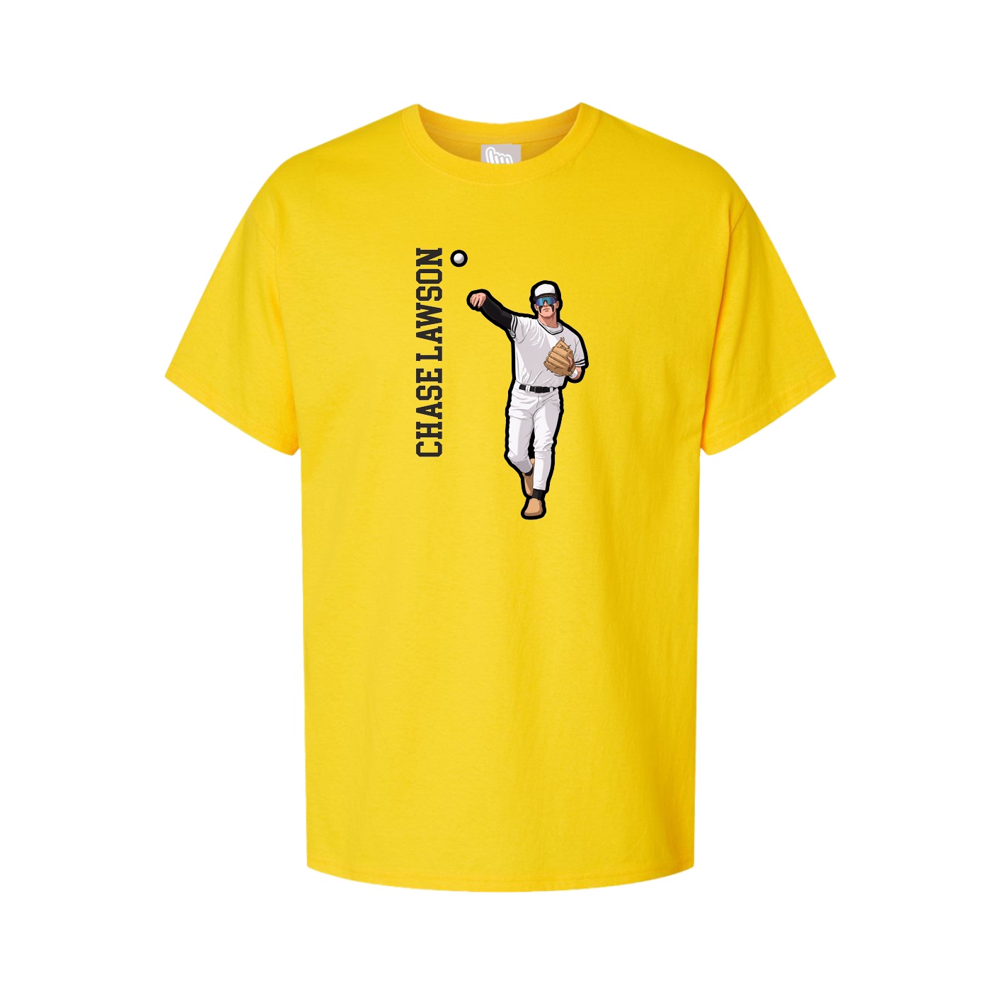 Tee — Name Vertical in Gold