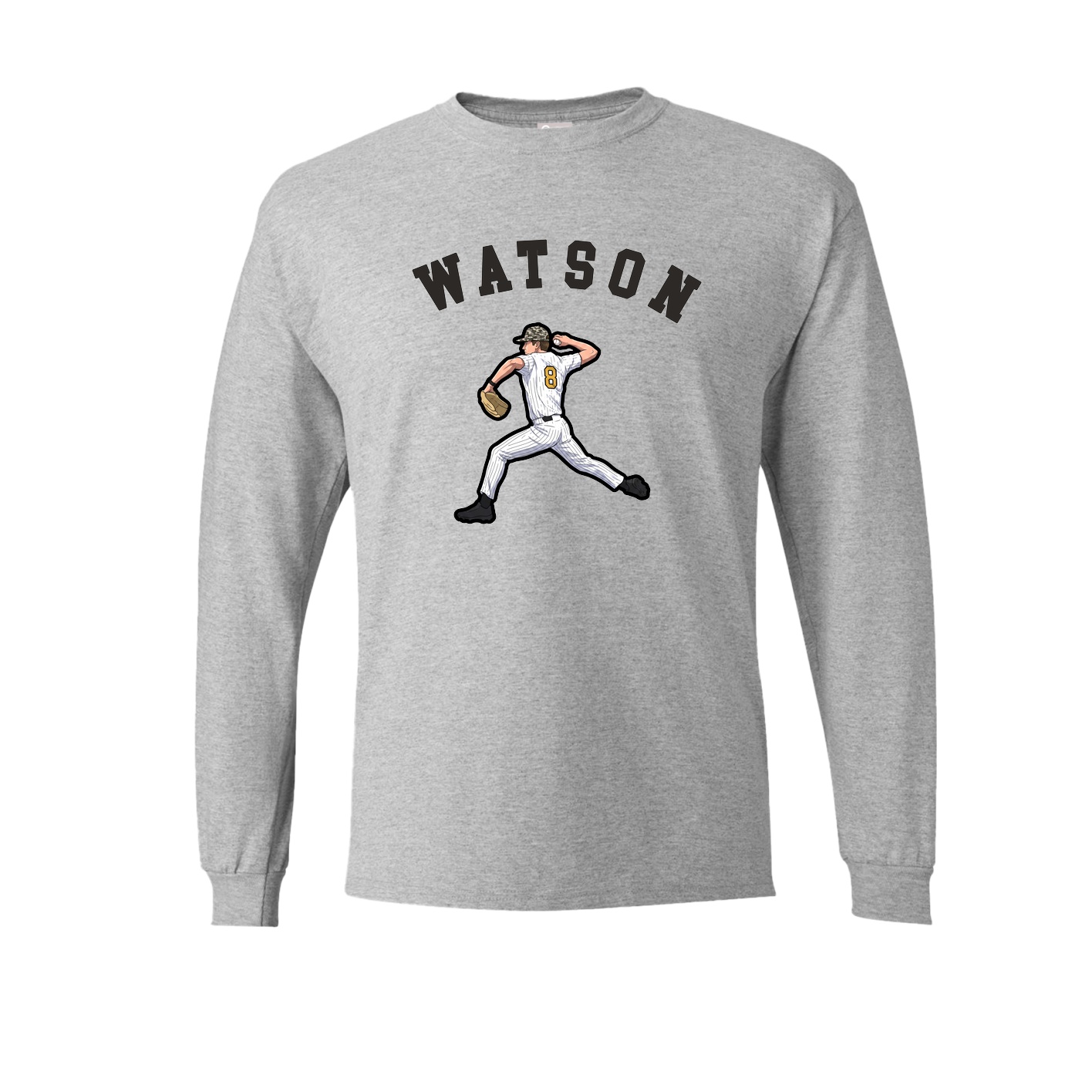 Long Sleeve Tee — Shirsey Arch in Grey