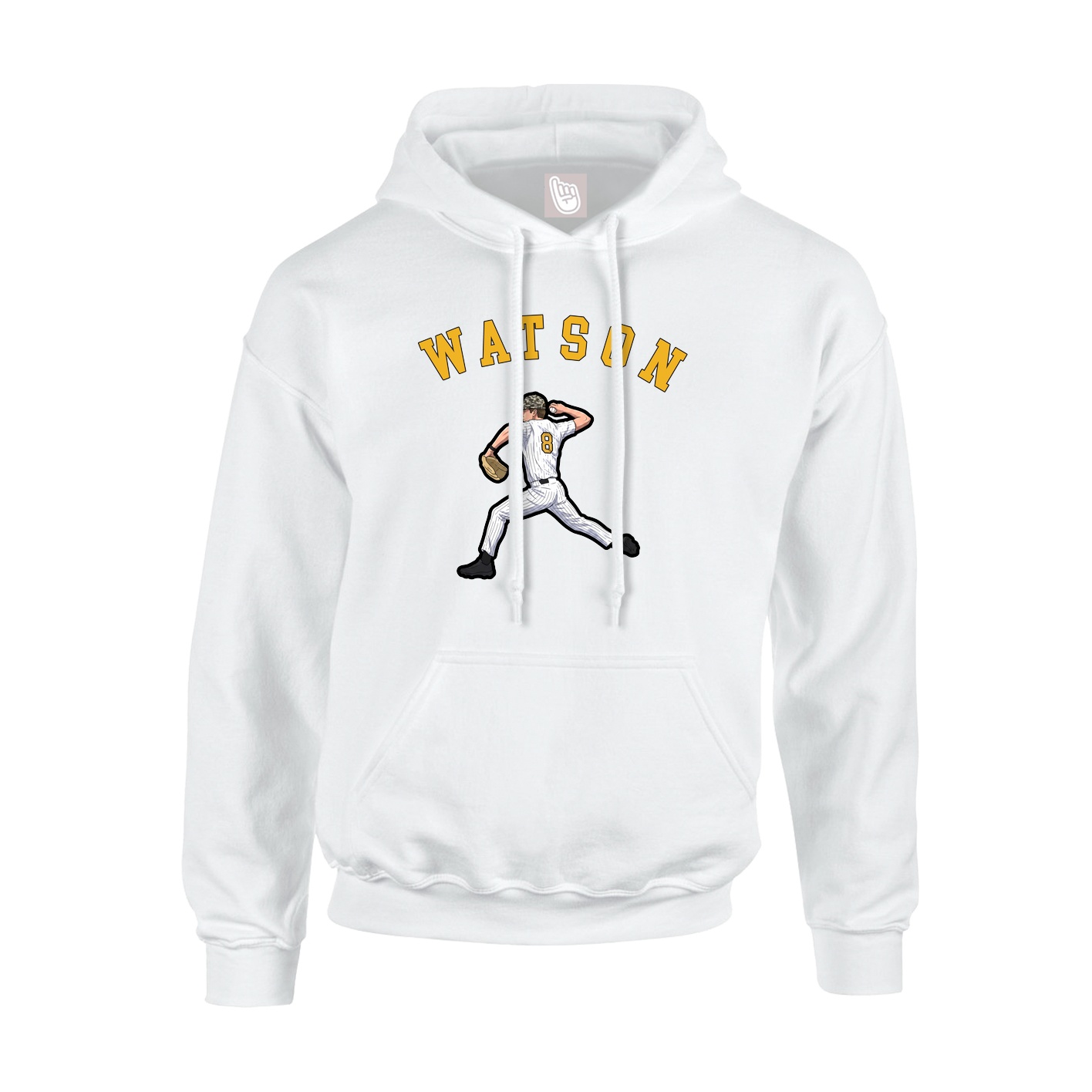 Hoodie — Shirsey Arch in White