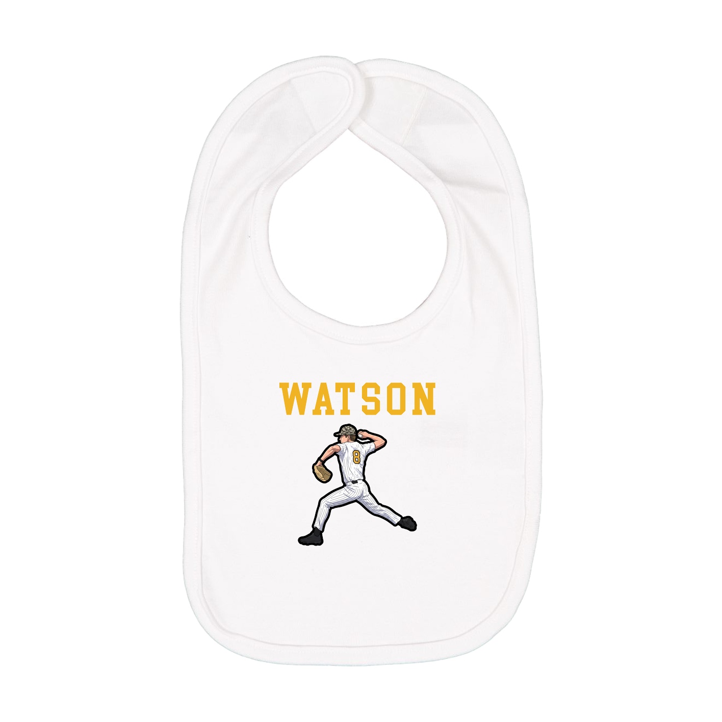 Infant Bib — Shirsey in White
