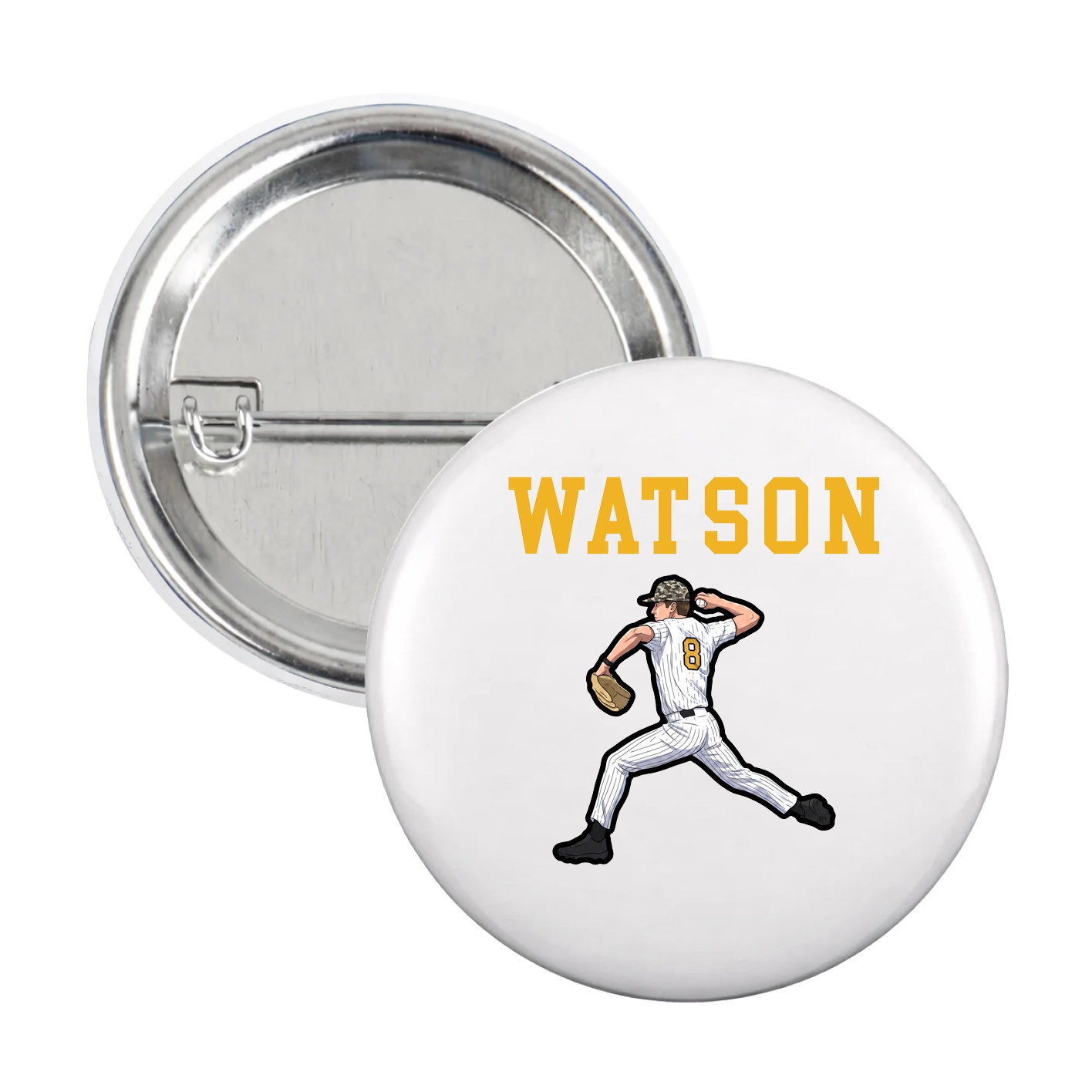 Game Day Button — Shirsey in White