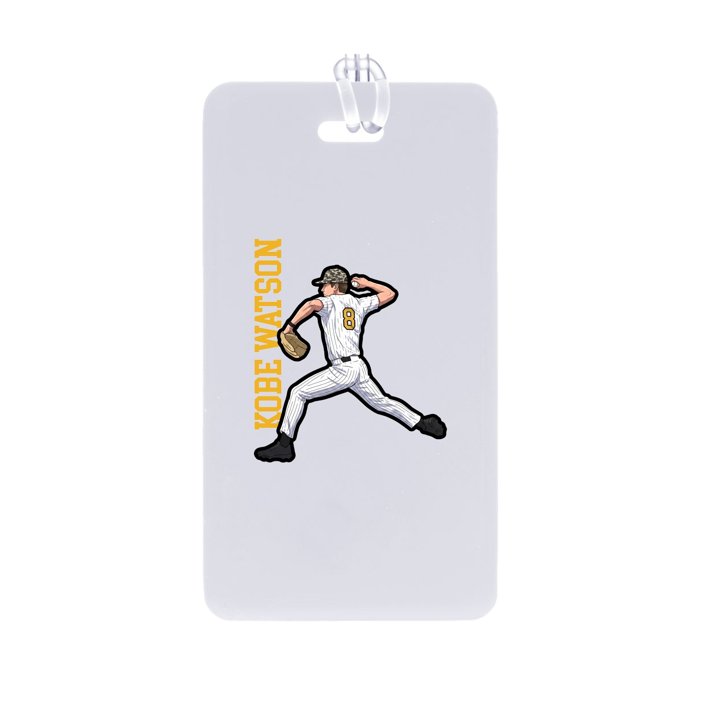 Bag Tag — Name Vertical in Classic