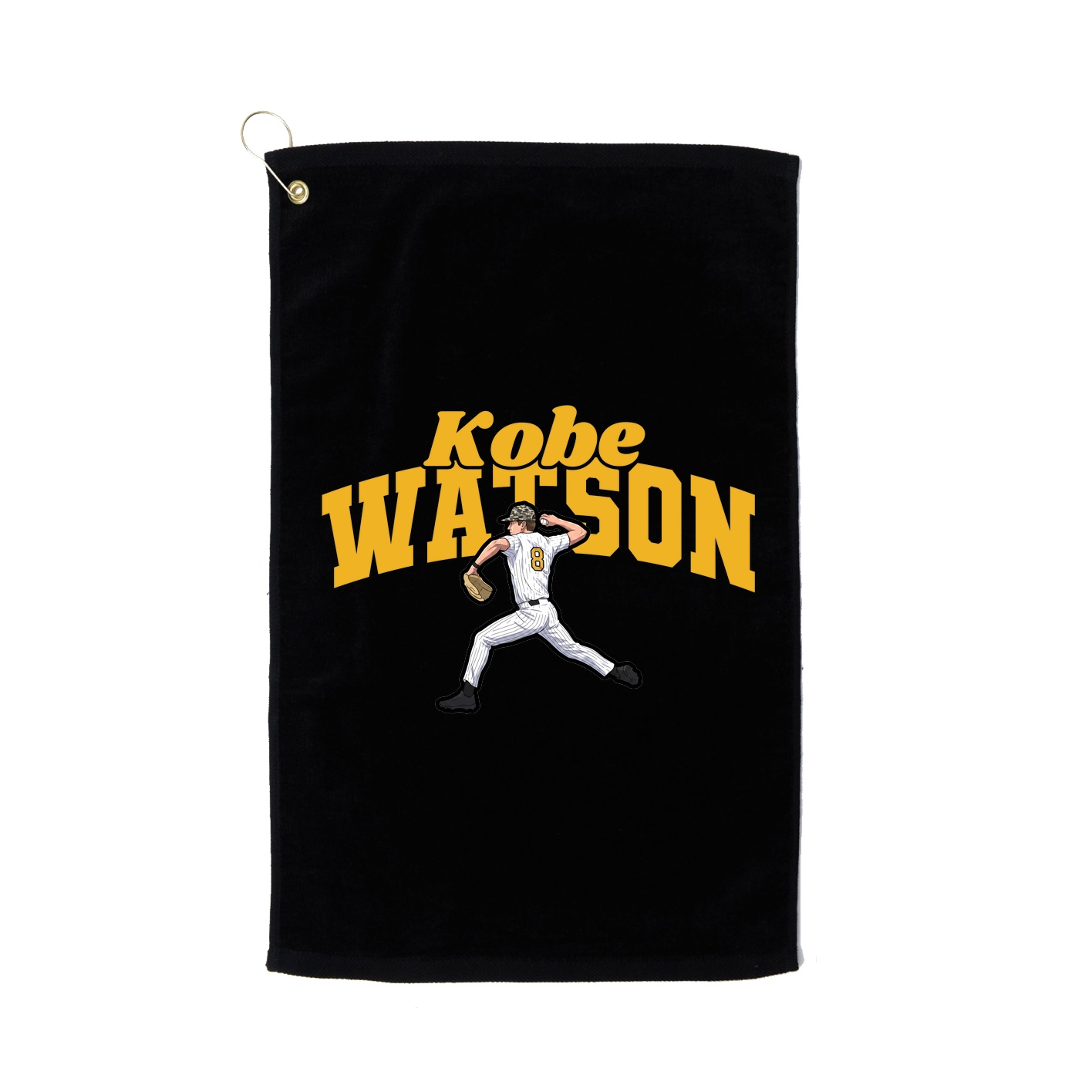 Golf Towel — Signature Arch in Black