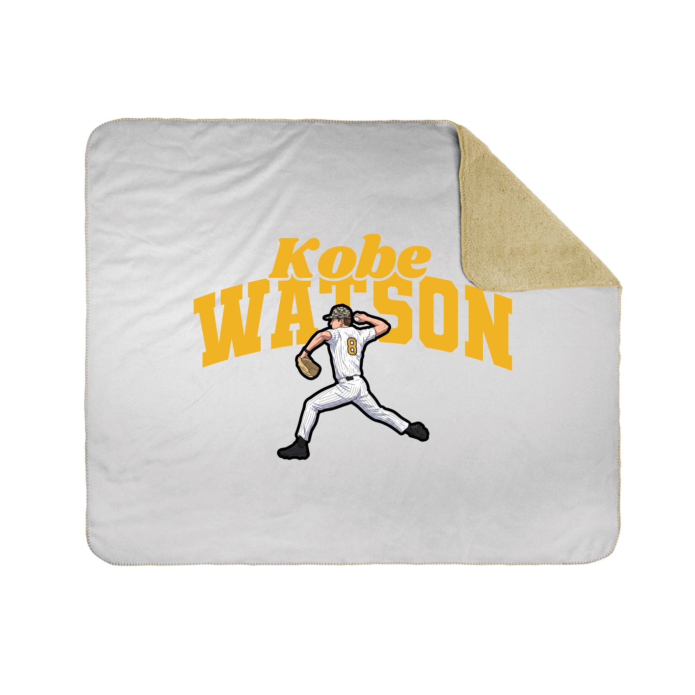 Throw Blanket — Signature Arch in White