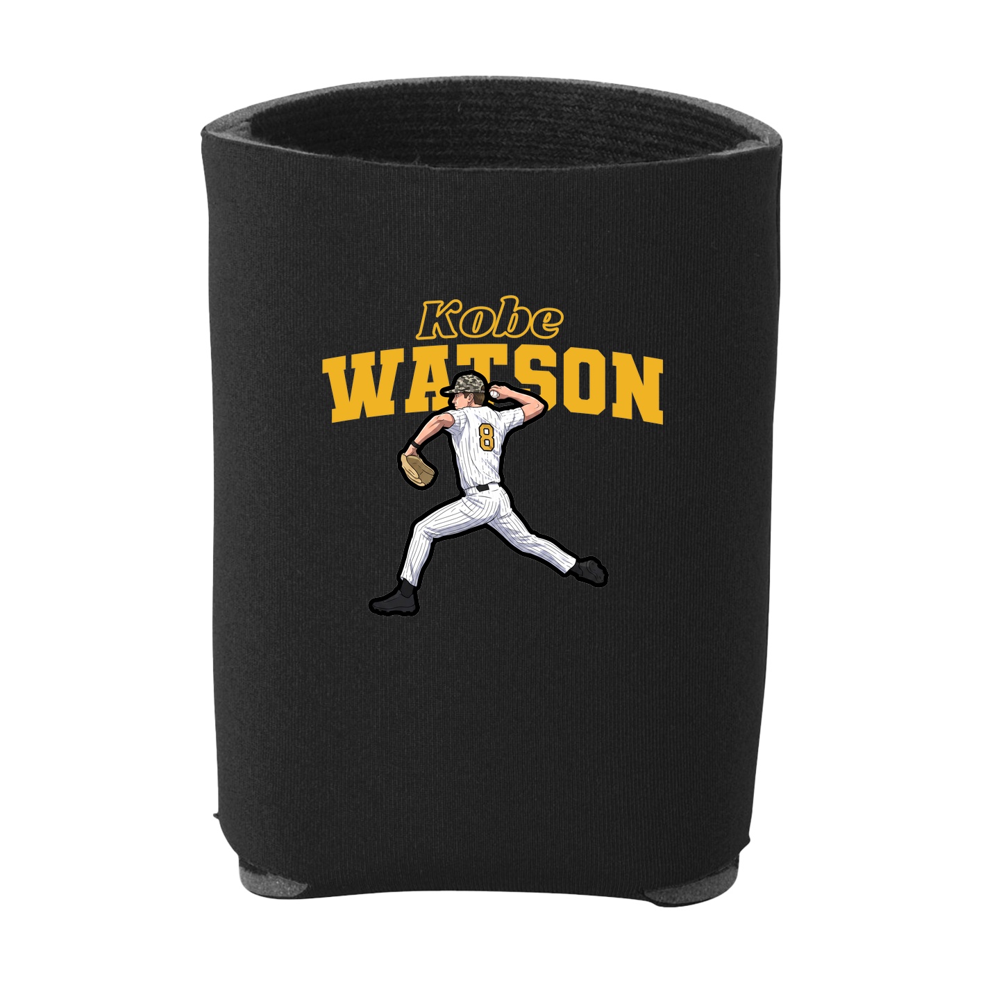 Can Holder — Name Arch in Black