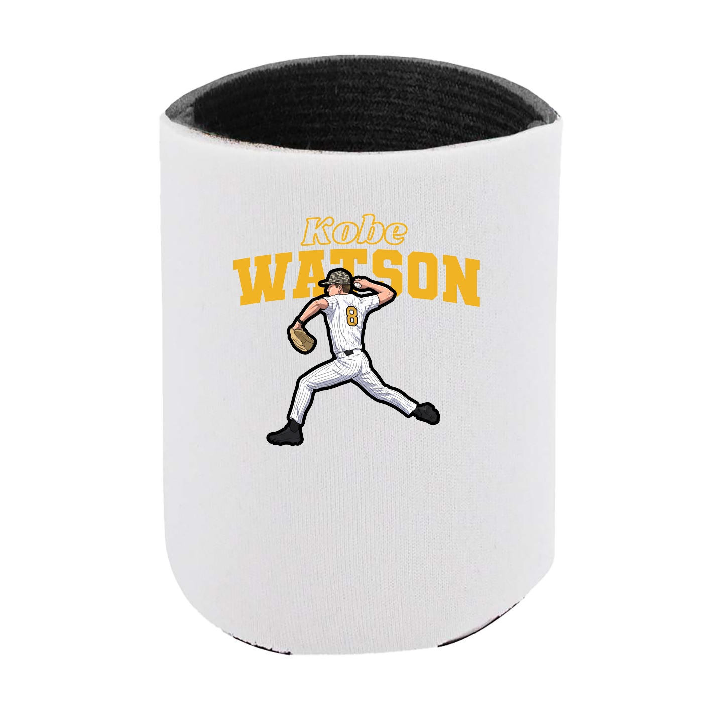 Can Holder — Name Arch in White