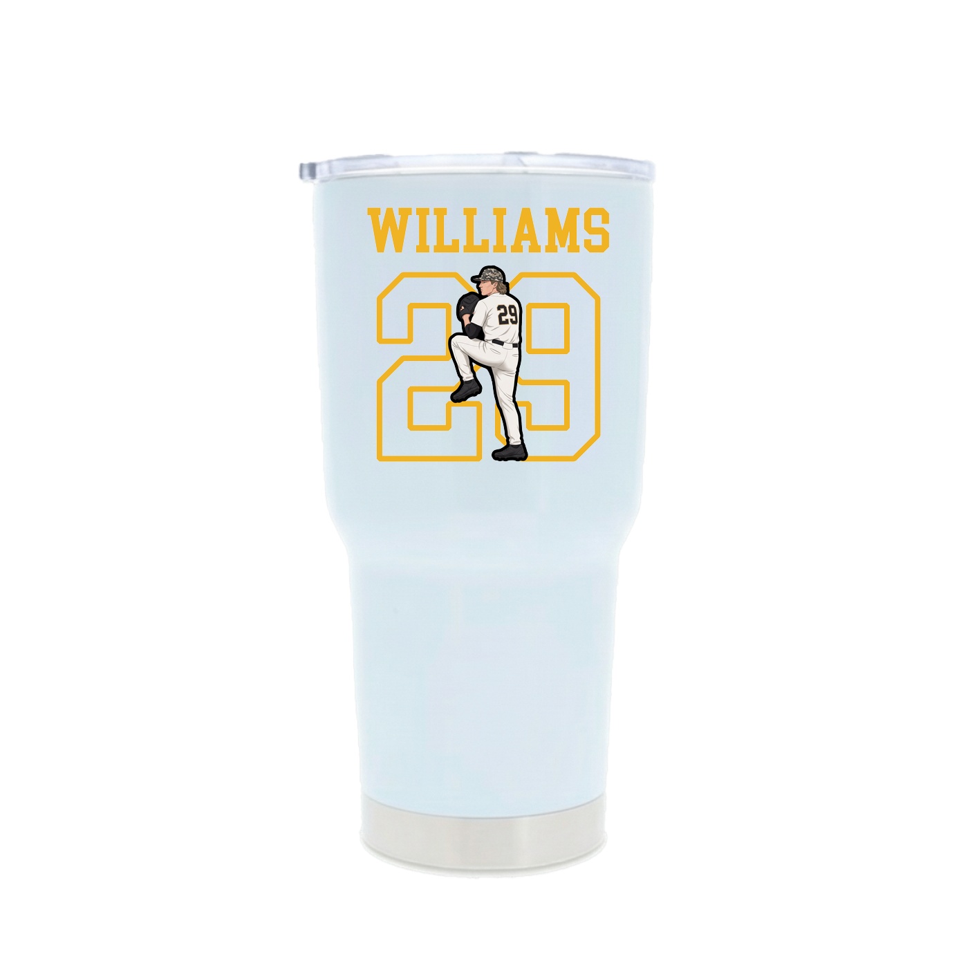 30oz Stainless Steel Tumbler — Shirsey in White