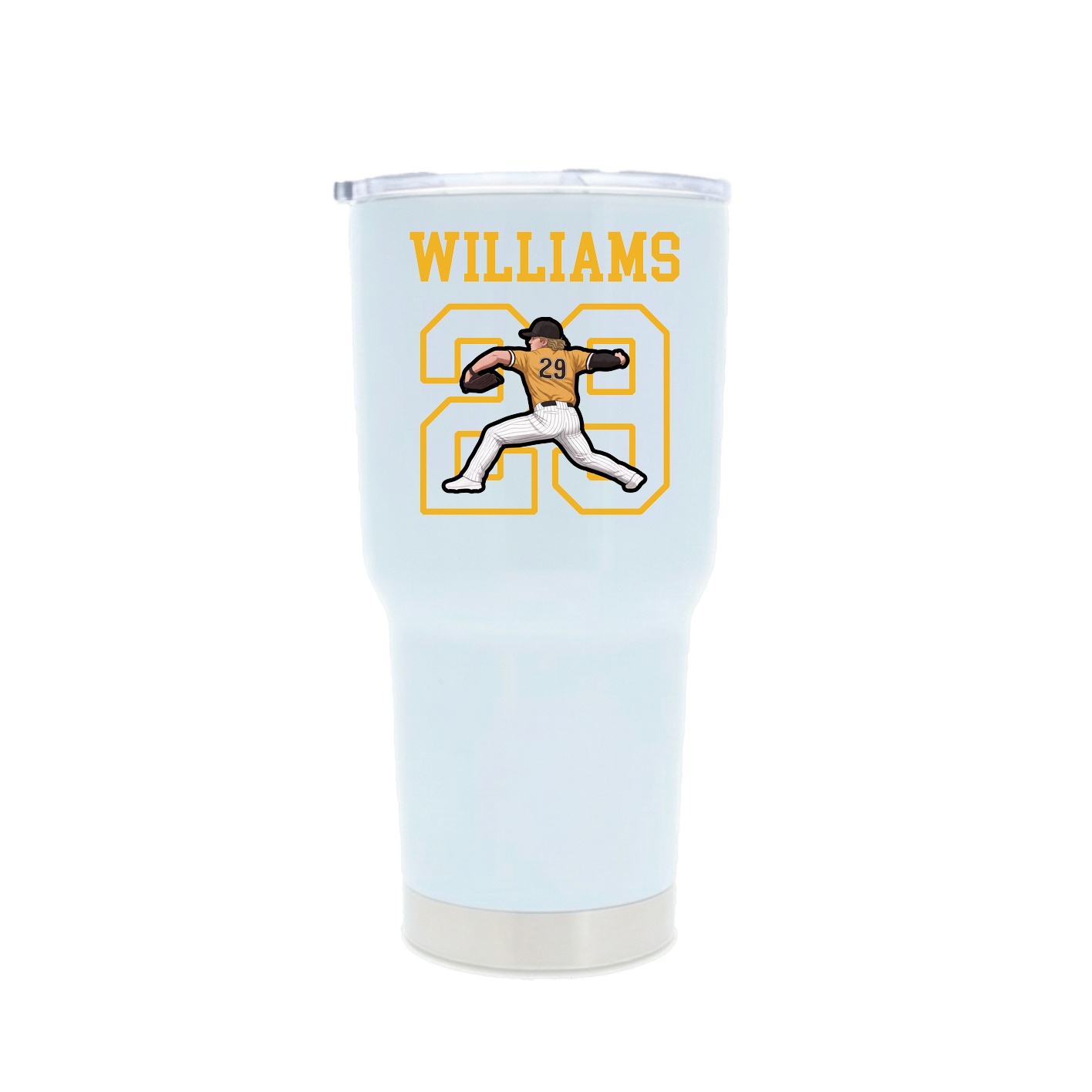 30oz Stainless Steel Tumbler — Shirsey in White