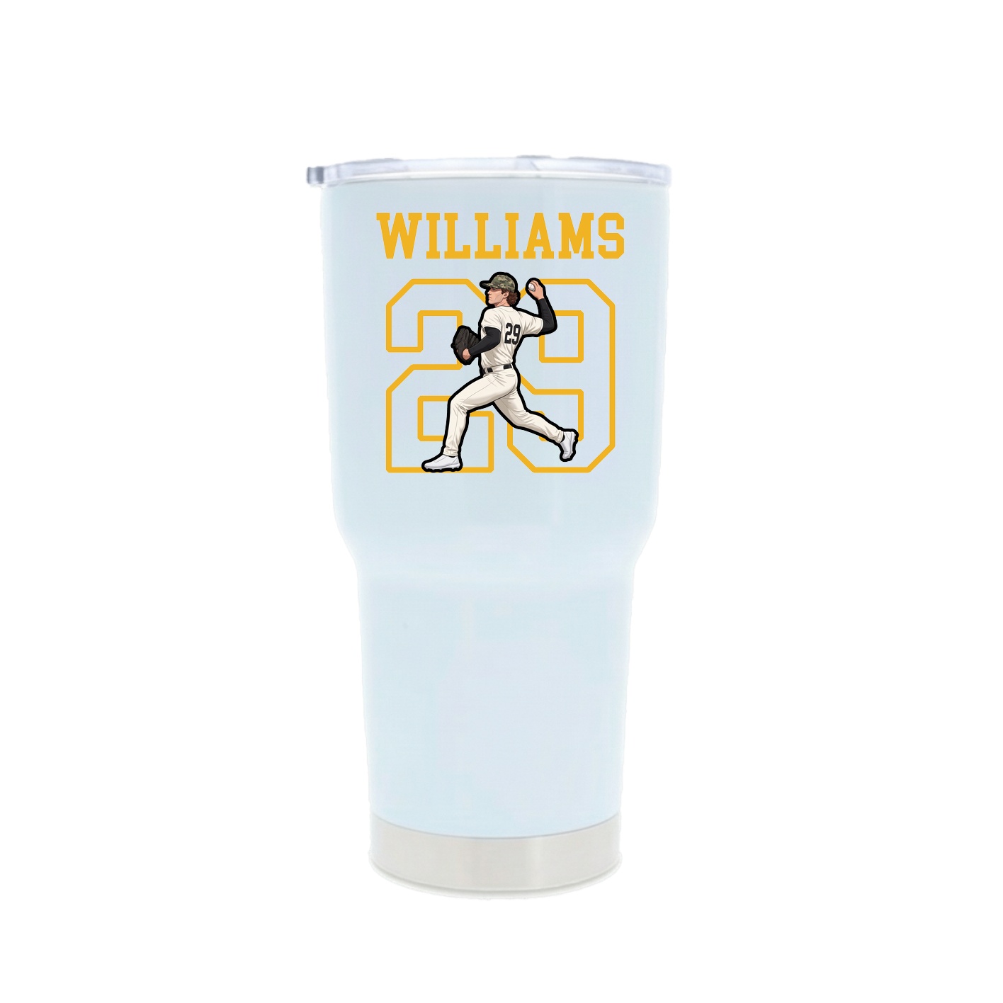 30oz Stainless Steel Tumbler — Shirsey in White