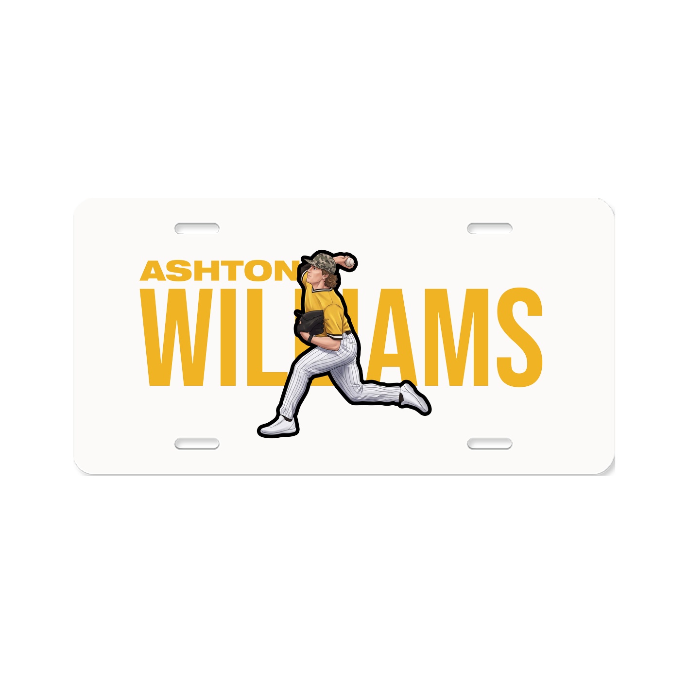 License Plate — Player Name in Classic