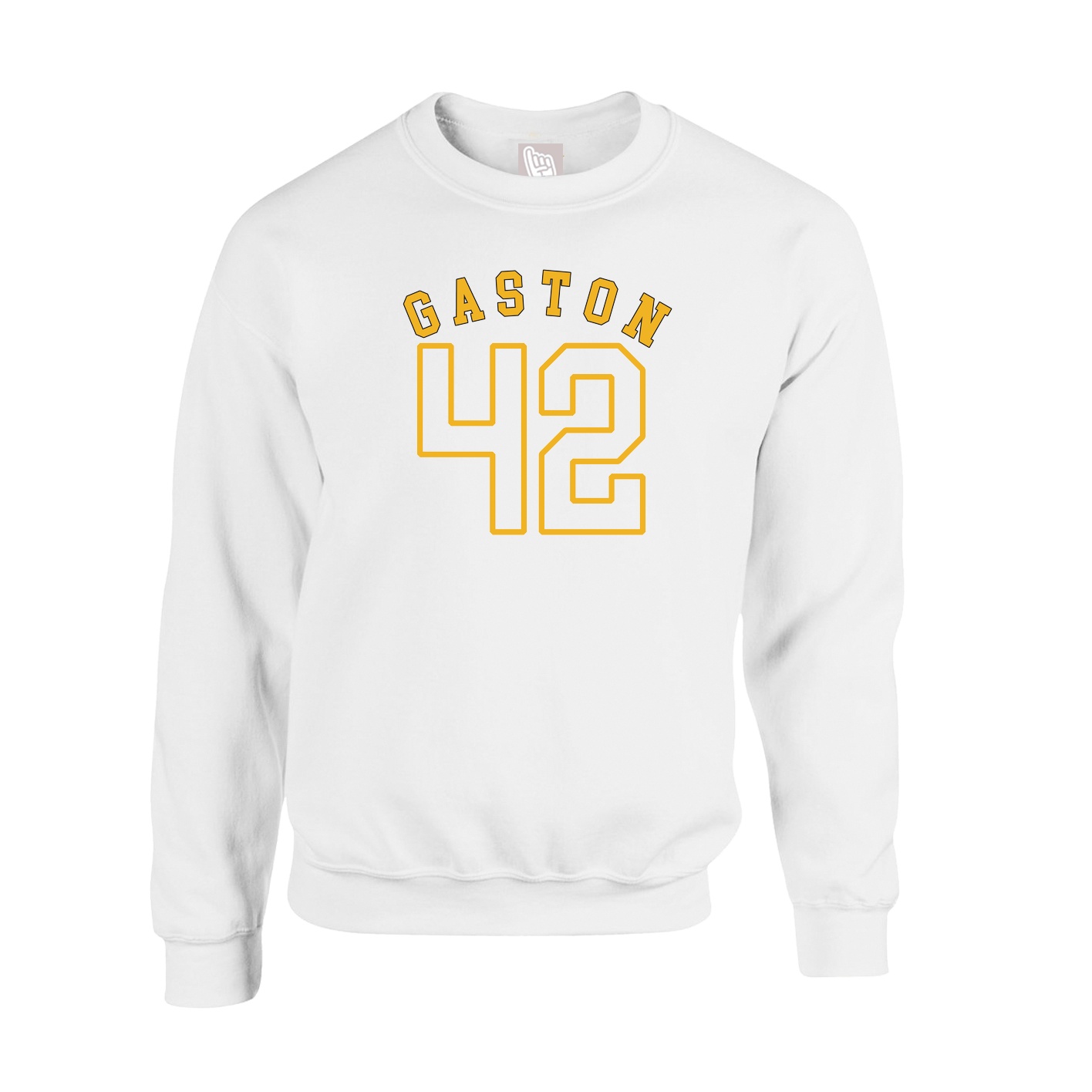 Fleece Crew — Shirsey Arch in White