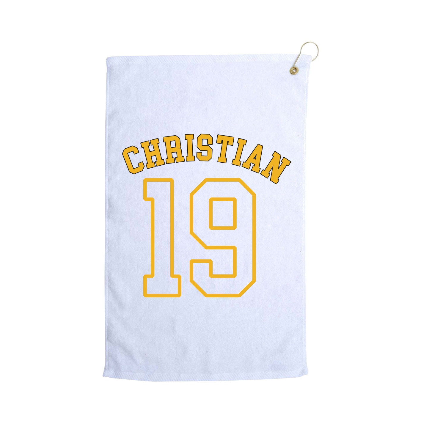 Golf Towel — Shirsey Arch in White