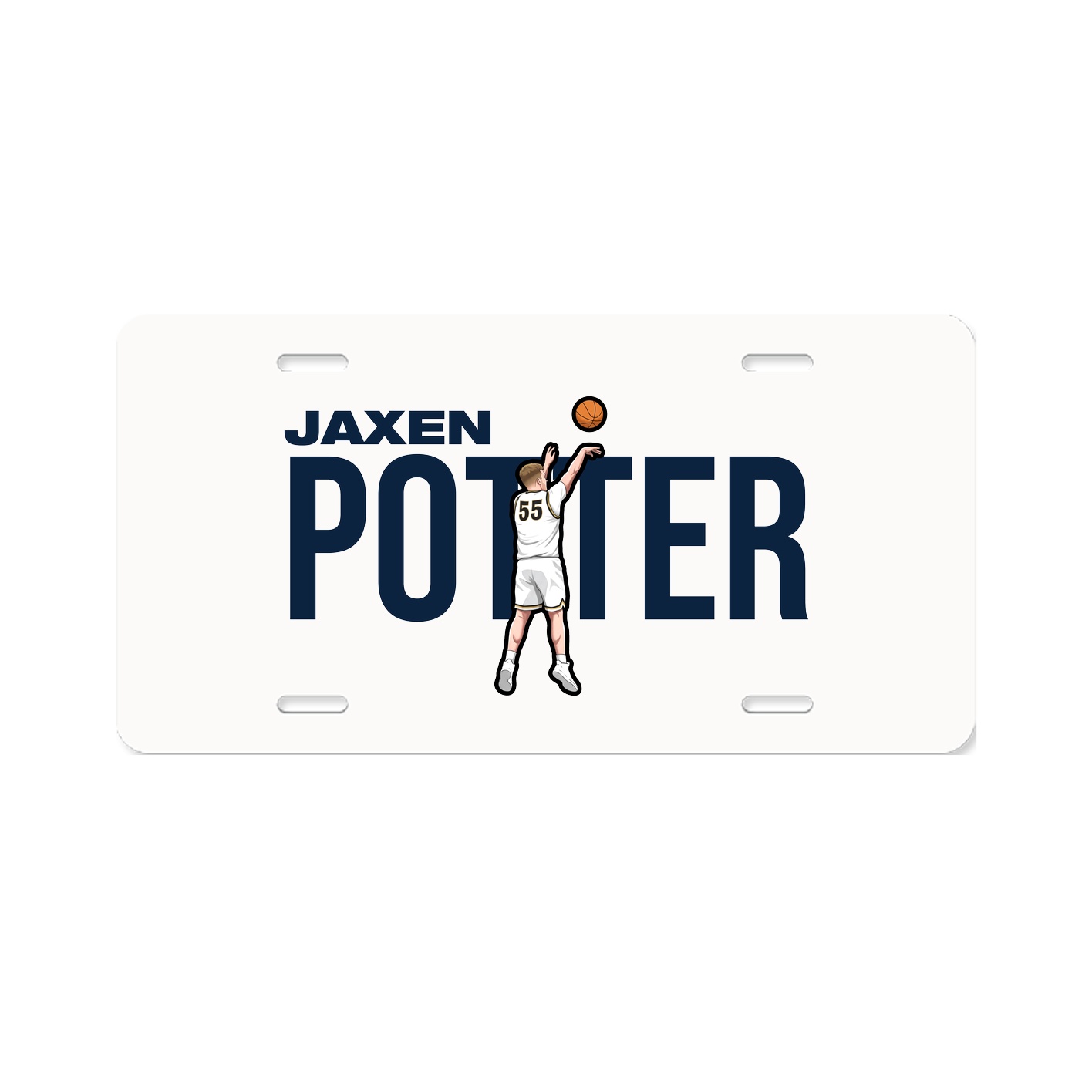 License Plate — Player Name in Classic
