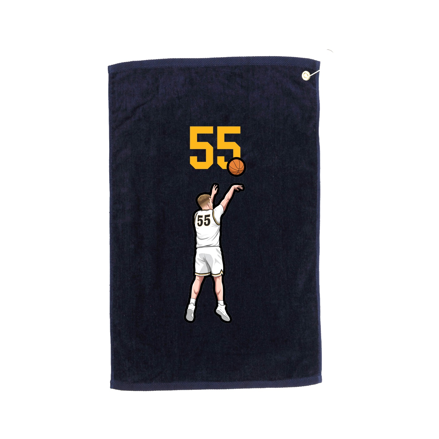 Golf Towel — Number Top in Navy