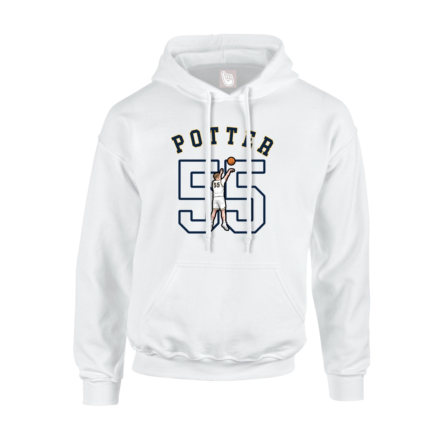 Youth Hoodie — Shirsey Arch in White
