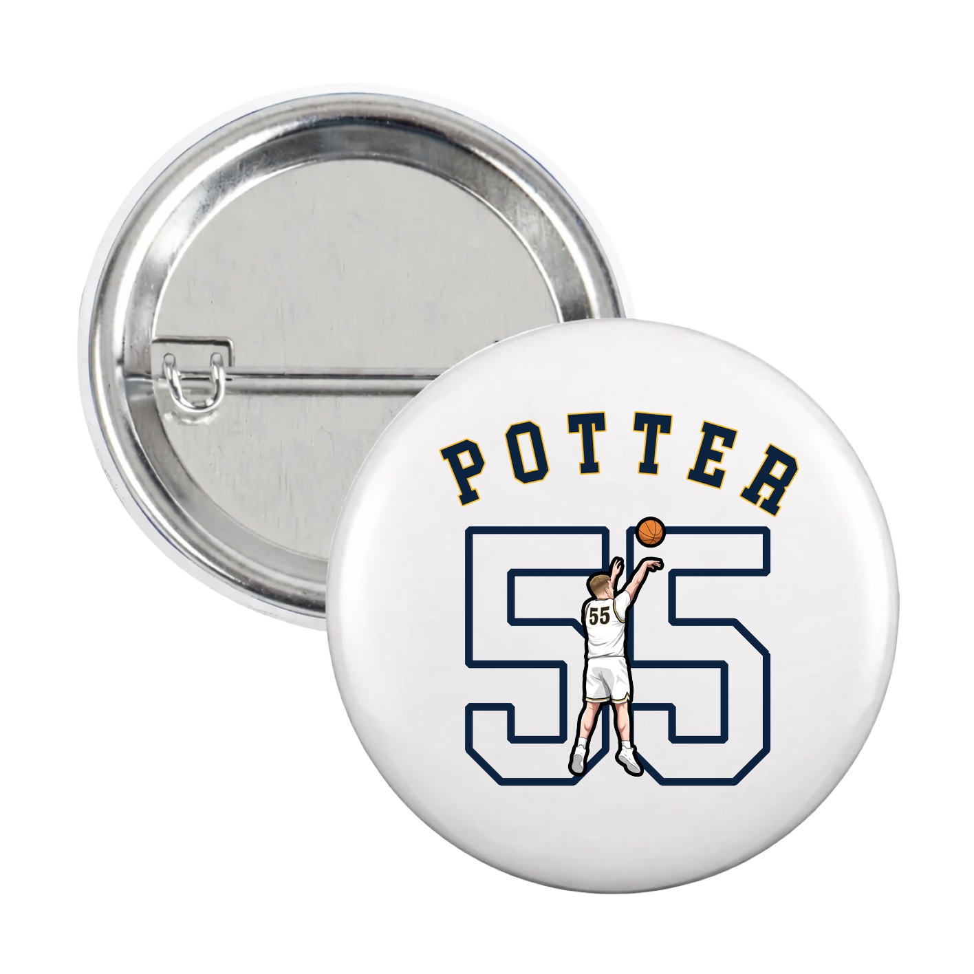 Game Day Button — Shirsey Arch in White