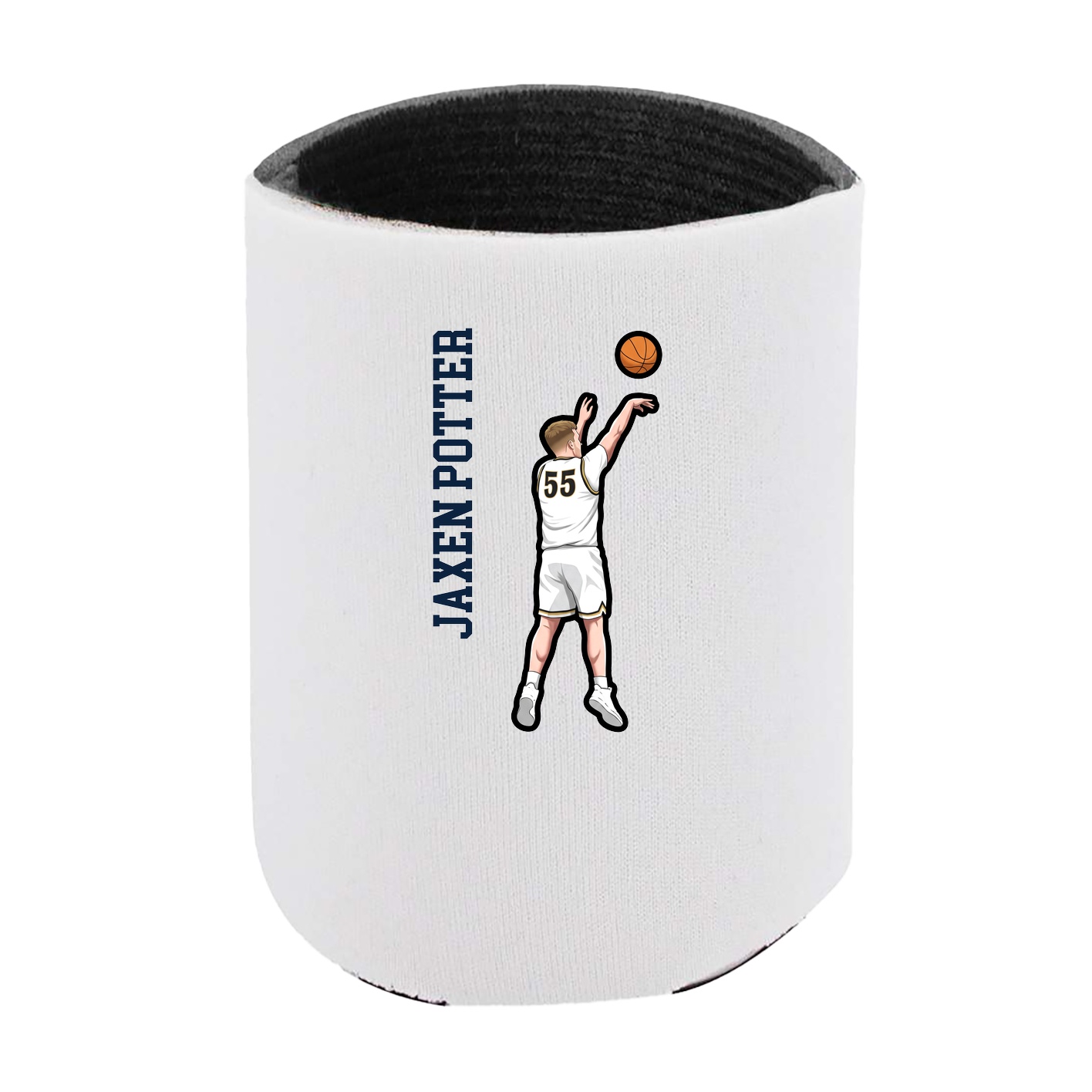 Can Holder — Name Vertical in White