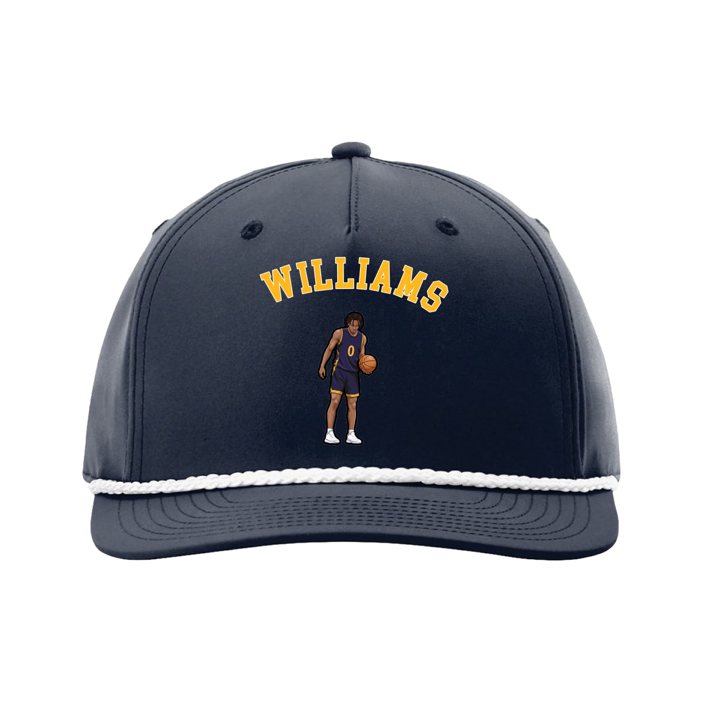 Five-Panel Classic Rope Cap — Shirsey Arch in Navy