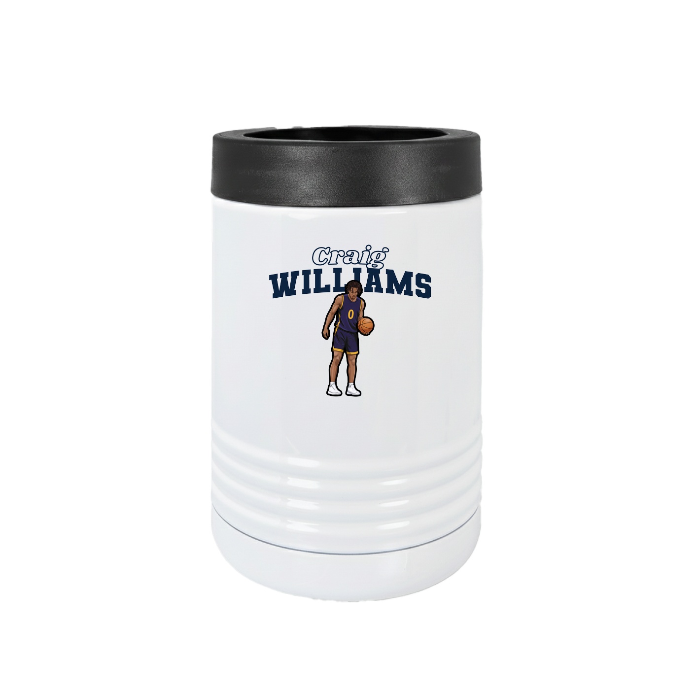 Beverage Holder — Name Arch in White