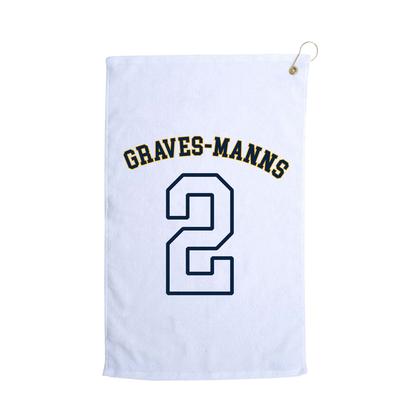 Golf Towel — Shirsey Arch in White