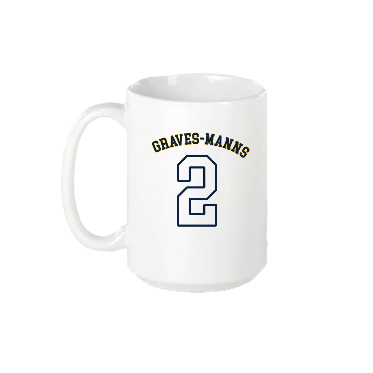 15oz Coffee Mug — Shirsey Arch in White