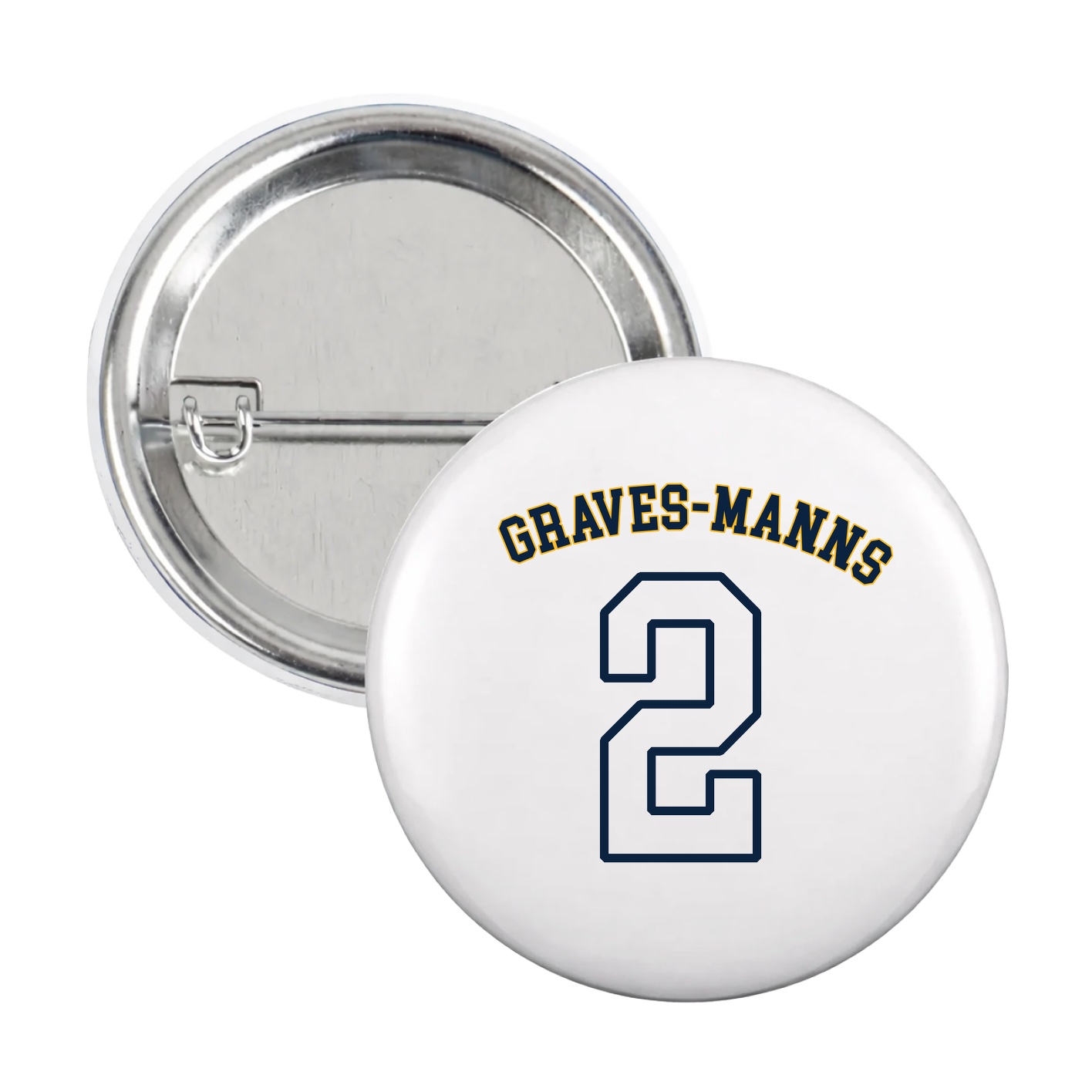 Game Day Button — Shirsey Arch in White