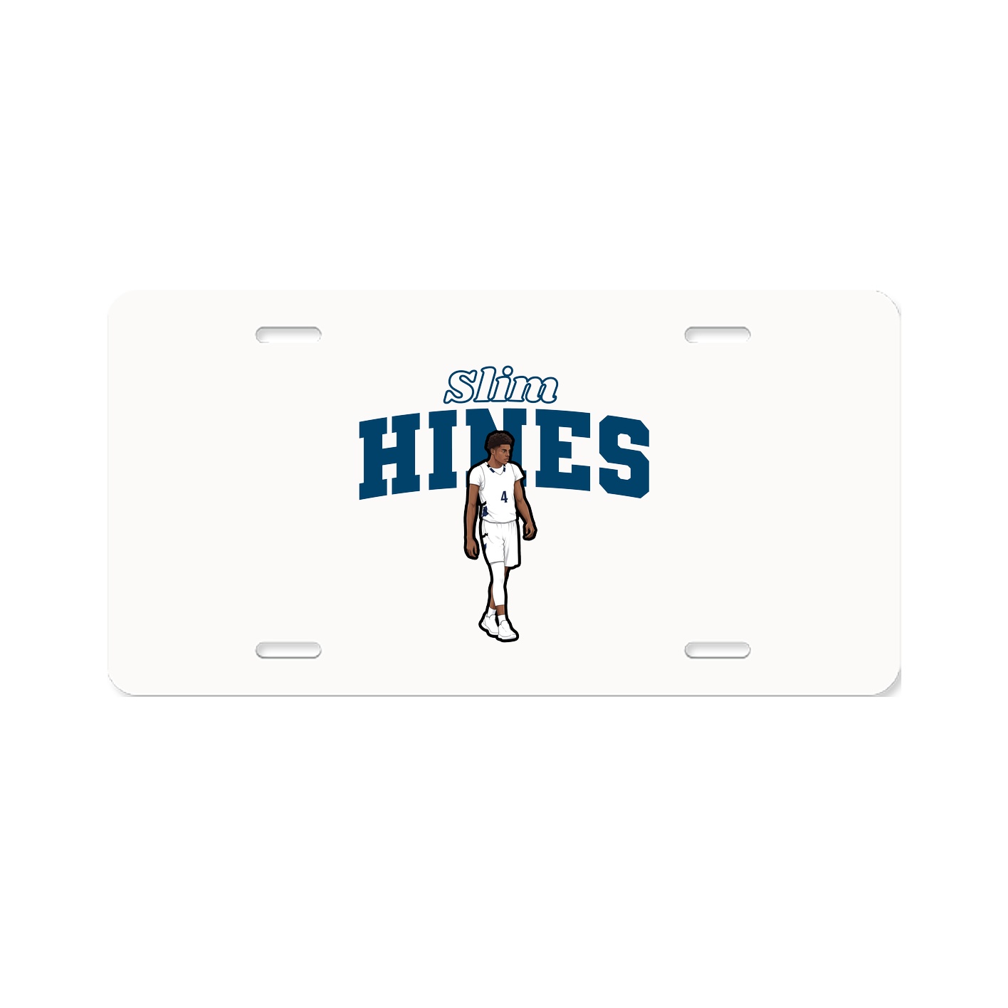 License Plate — Name Arch in Classic