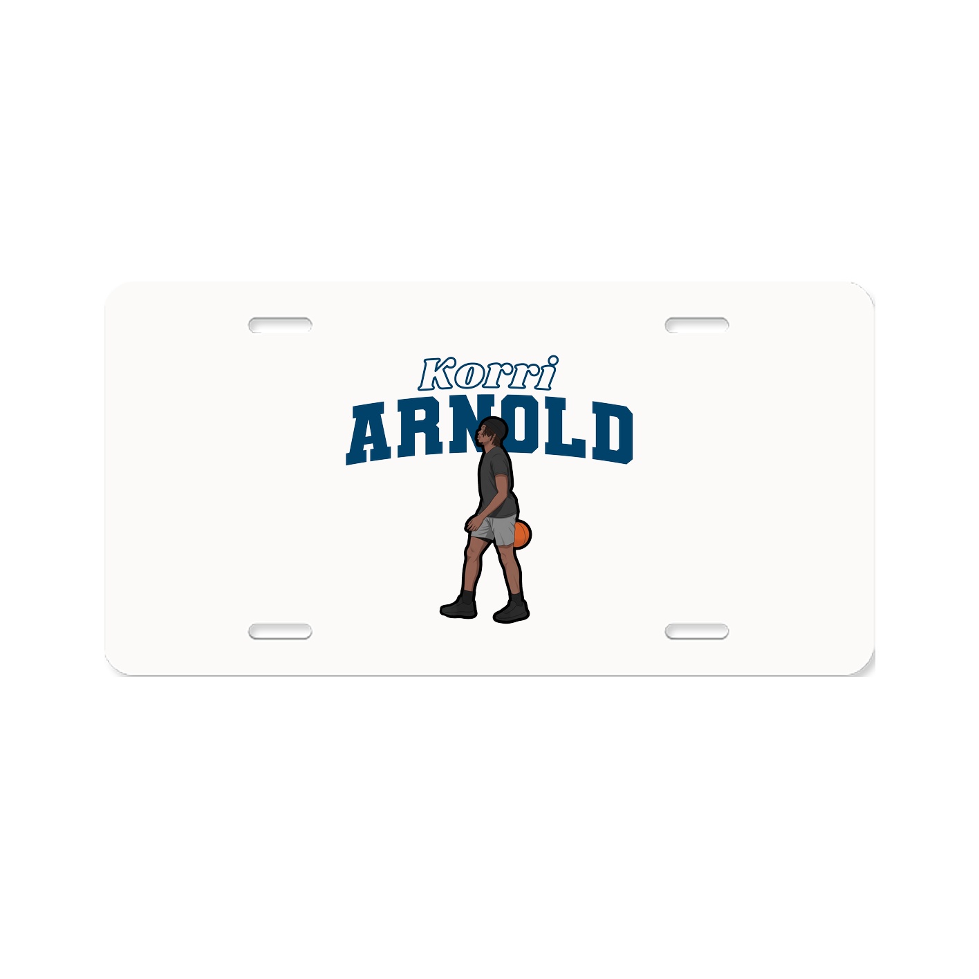 License Plate — Name Arch in Classic