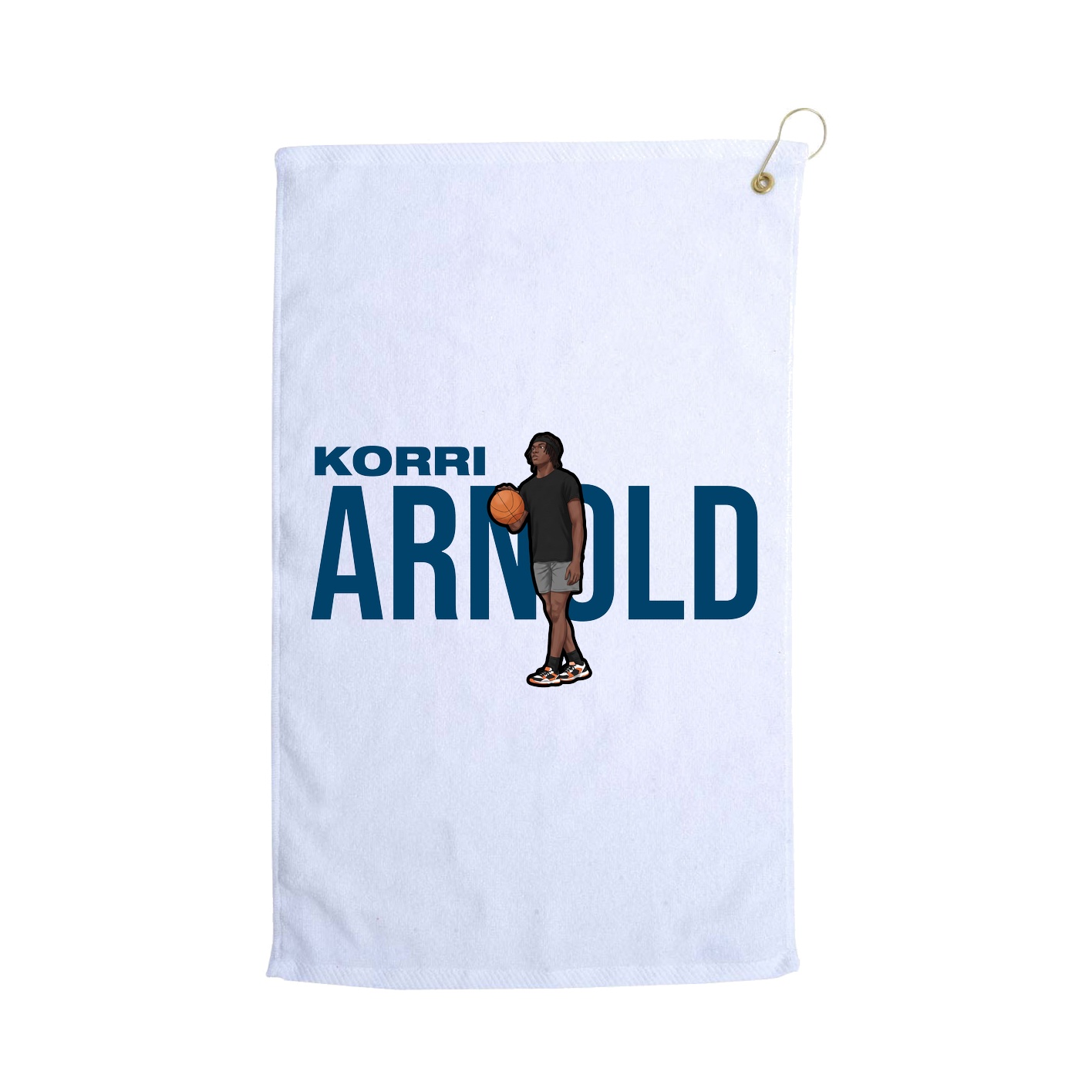 Golf Towel — Player Name in White
