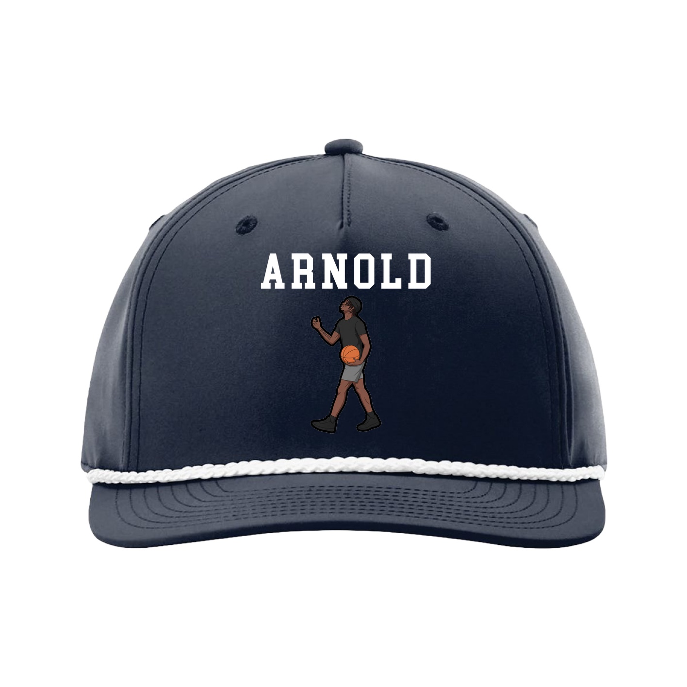 Five-Panel Classic Rope Cap — Shirsey in Navy