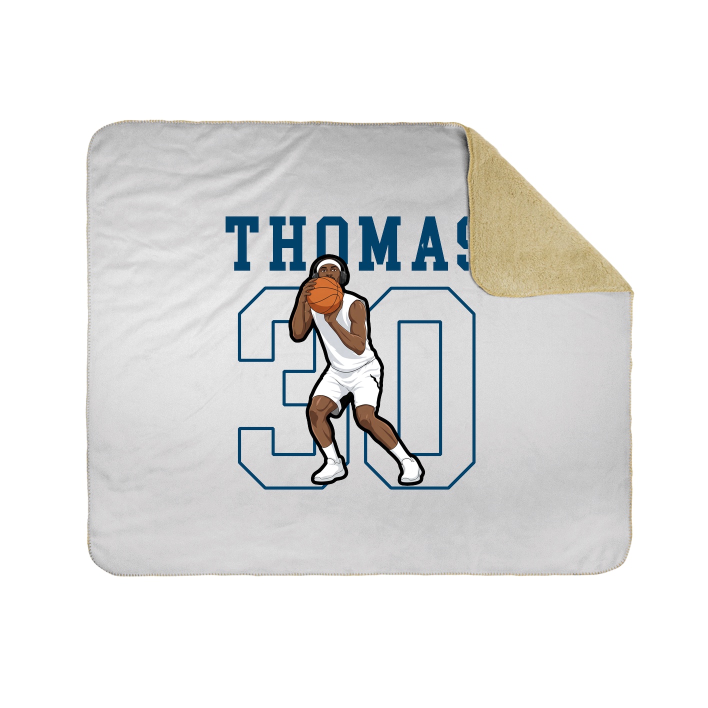50x60 Sherpa Lined Throw Blanket