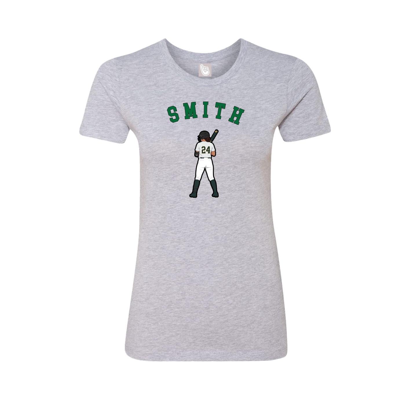 Fitted Women's Tee — Shirsey Arch in Grey