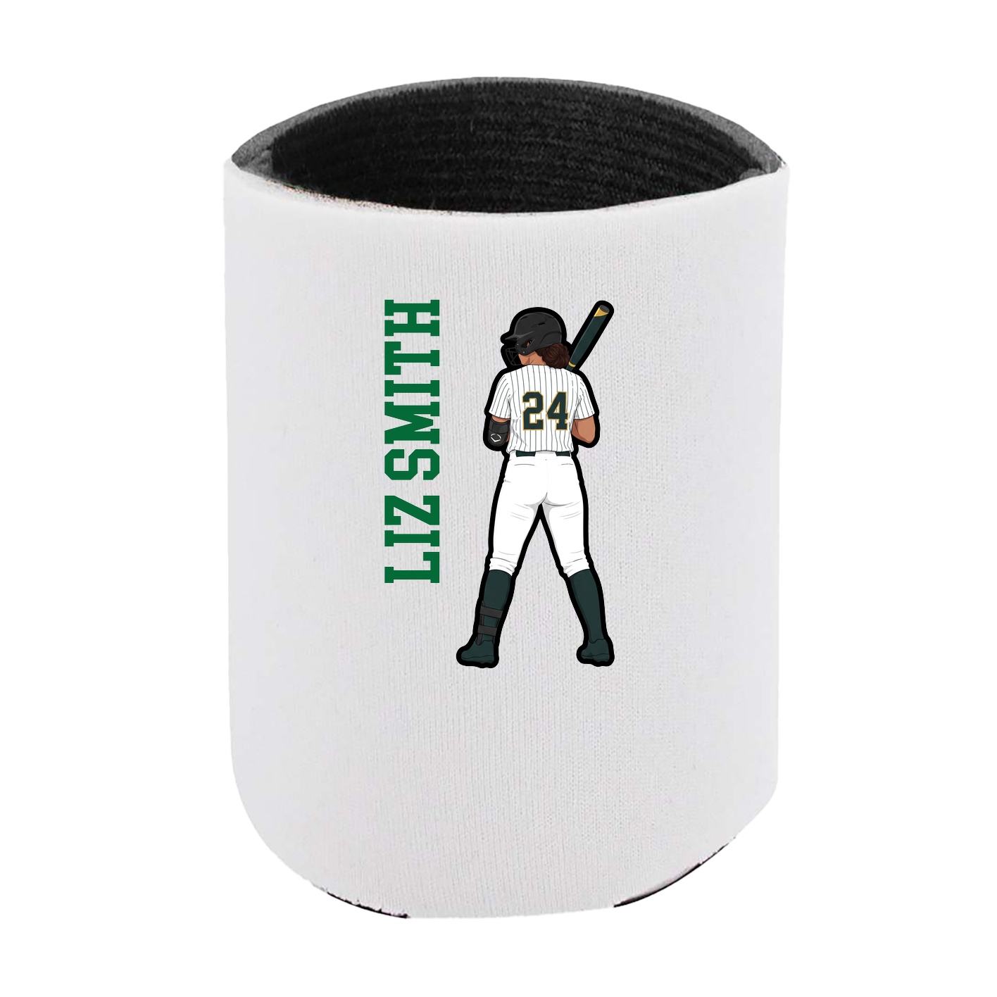 Can Holder — Name Vertical in White