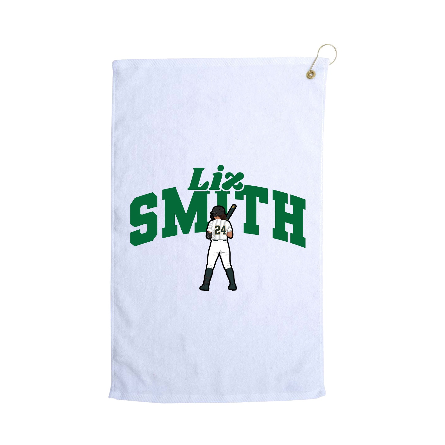 Golf Towel — Signature Arch in White