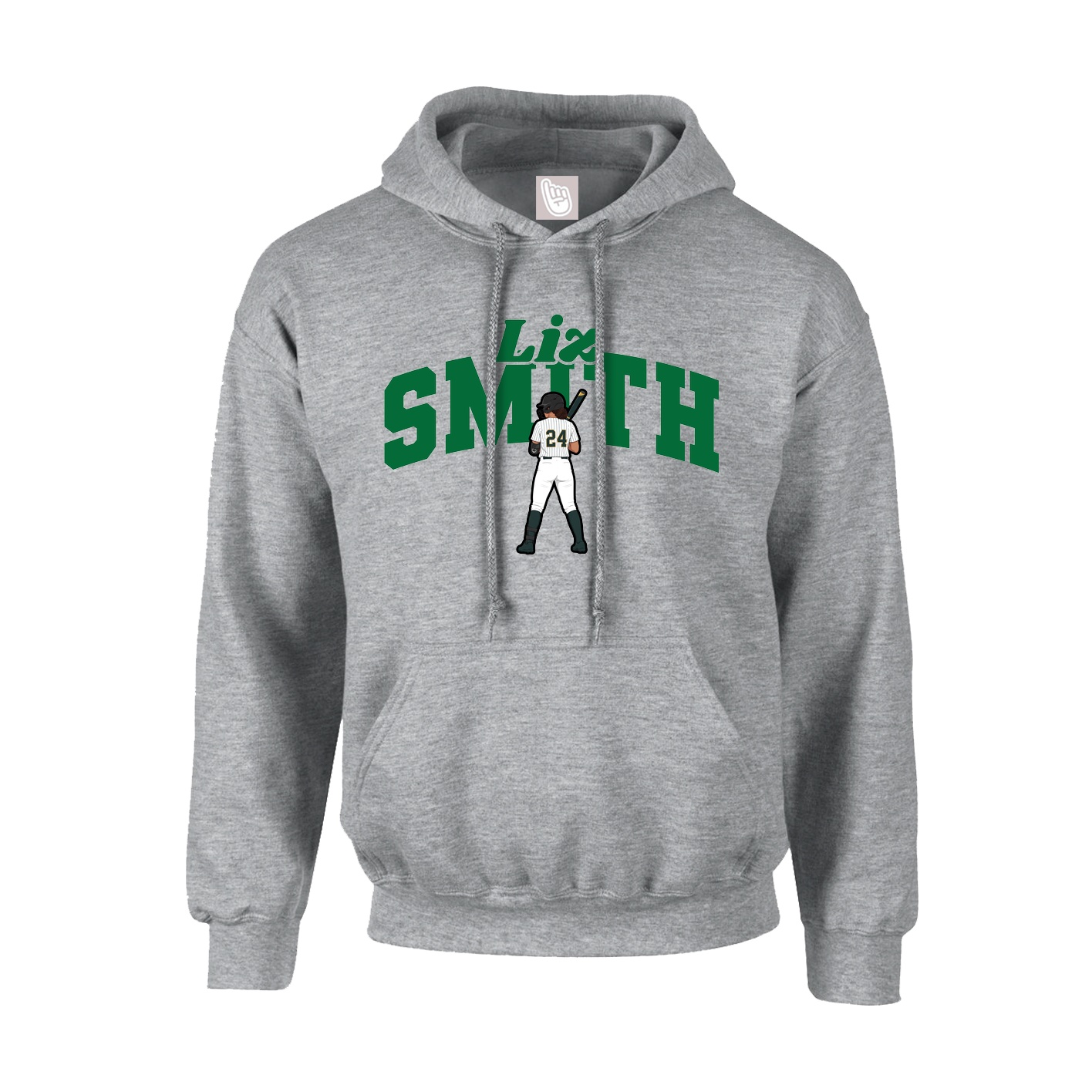 Hoodie — Signature Arch in Grey